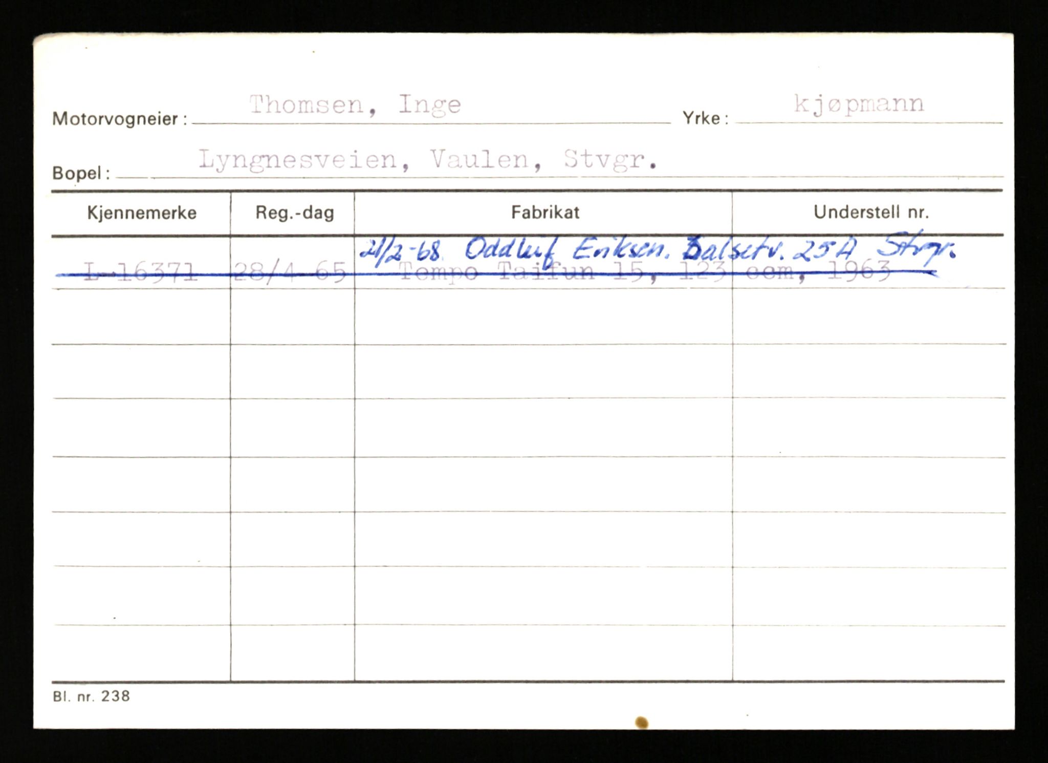 Stavanger trafikkstasjon, AV/SAST-A-101942/0/H/L0038: Sørbø - Tjeltveit, 1930-1971, p. 2235