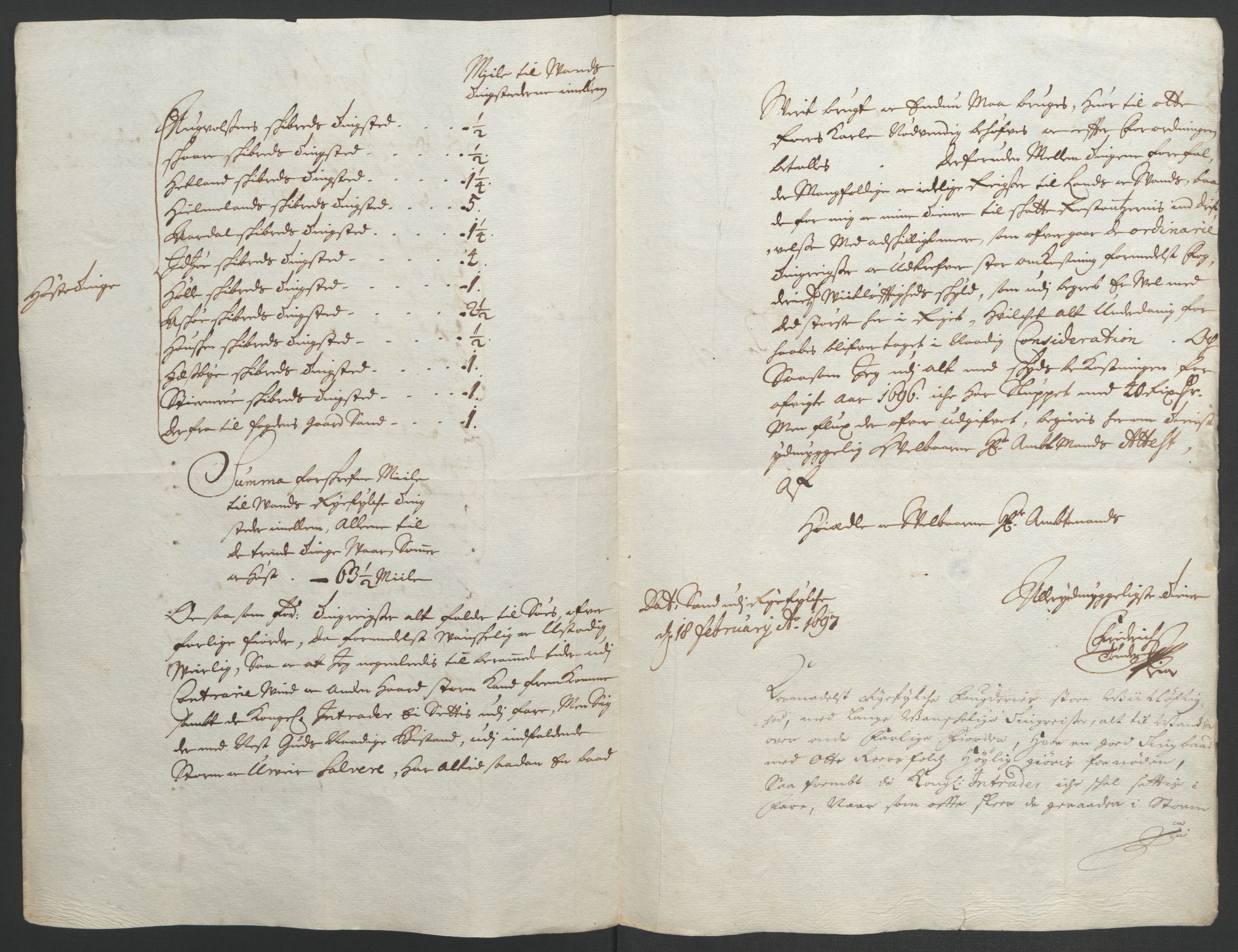 Rentekammeret inntil 1814, Reviderte regnskaper, Fogderegnskap, RA/EA-4092/R47/L2857: Fogderegnskap Ryfylke, 1694-1696, p. 310