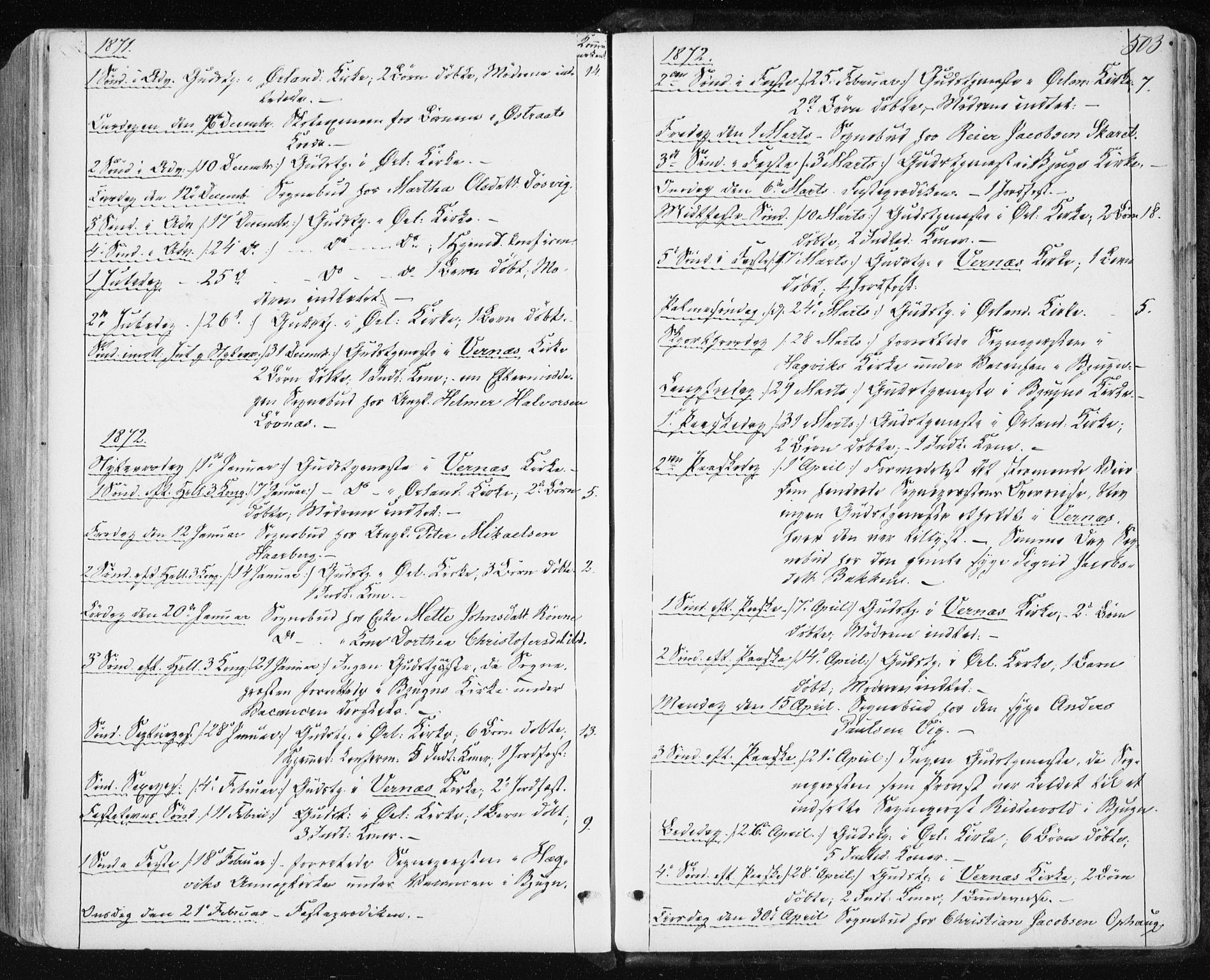 Ministerialprotokoller, klokkerbøker og fødselsregistre - Sør-Trøndelag, SAT/A-1456/659/L0737: Parish register (official) no. 659A07, 1857-1875, p. 503