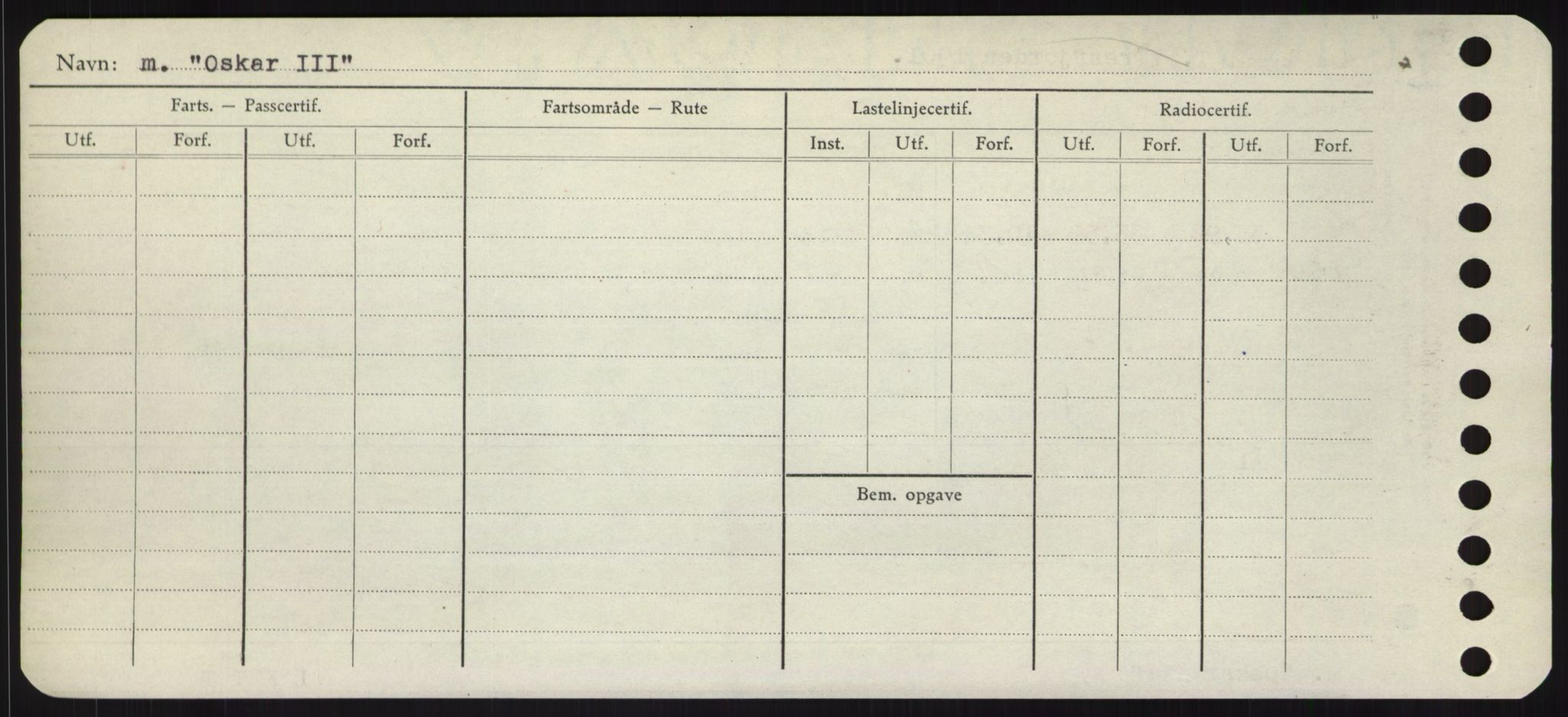 Sjøfartsdirektoratet med forløpere, Skipsmålingen, RA/S-1627/H/Hd/L0028: Fartøy, O, p. 446