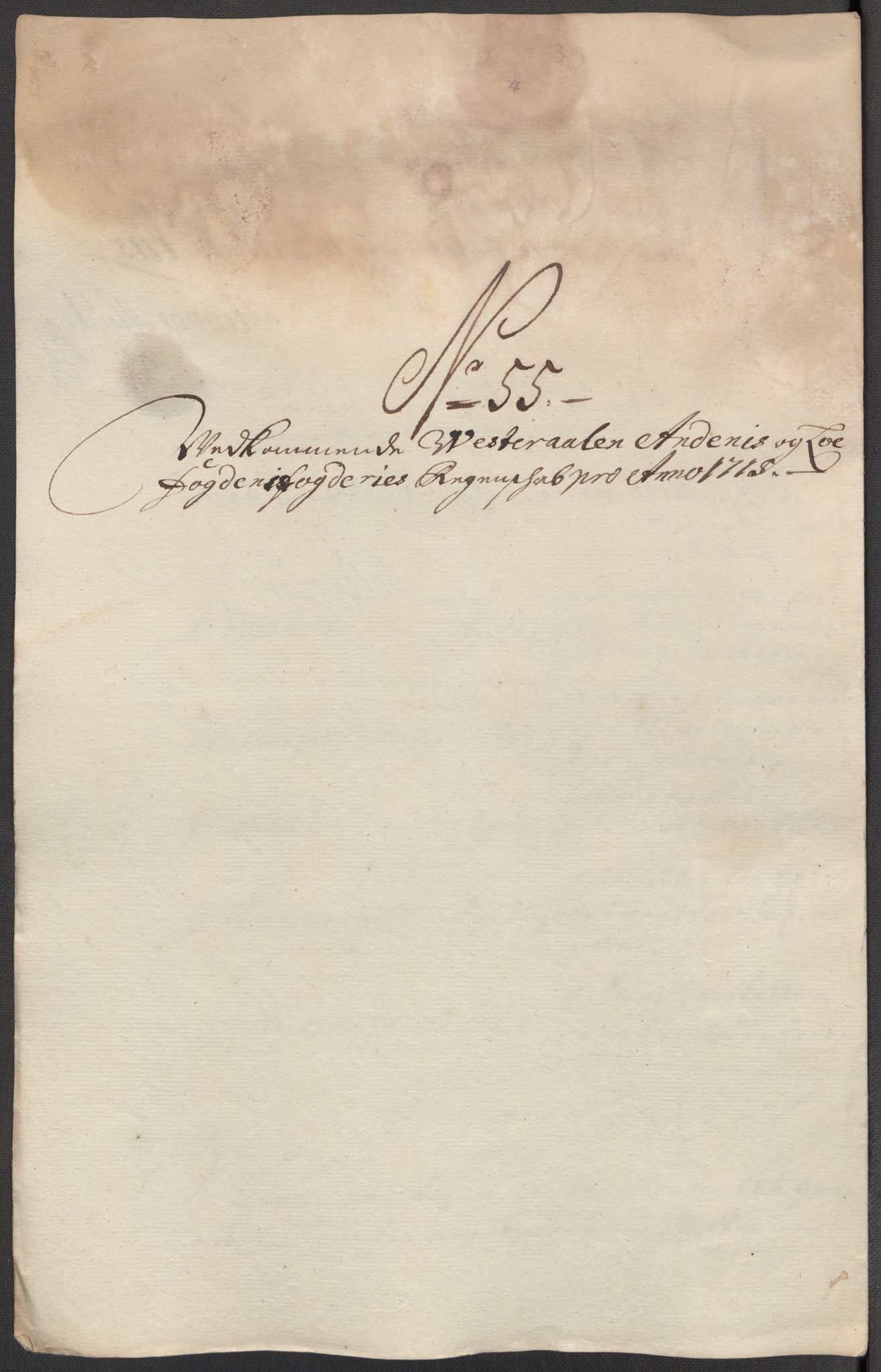 Rentekammeret inntil 1814, Reviderte regnskaper, Fogderegnskap, RA/EA-4092/R67/L4681: Fogderegnskap Vesterålen, Andenes og Lofoten, 1715, p. 251