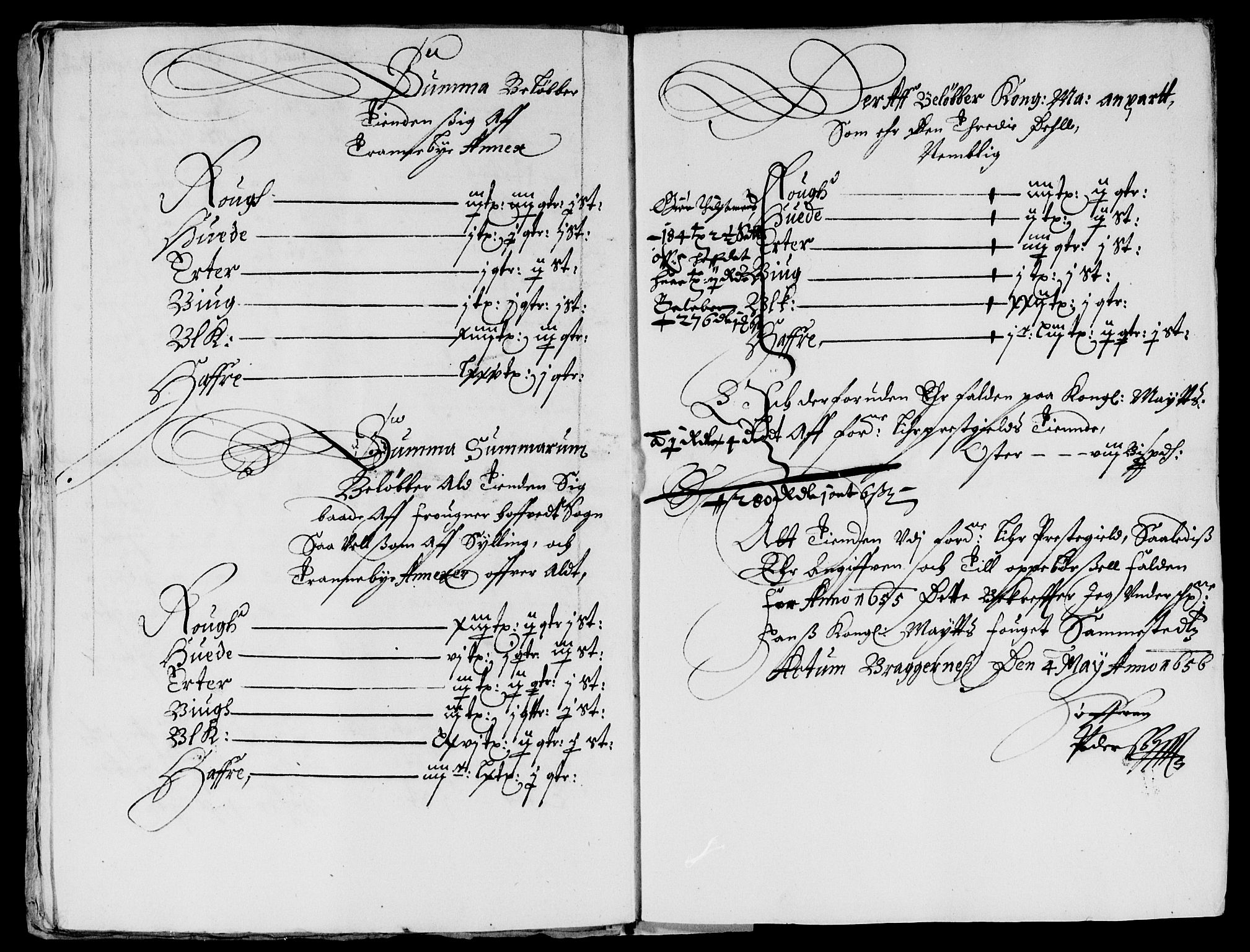 Rentekammeret inntil 1814, Reviderte regnskaper, Lensregnskaper, AV/RA-EA-5023/R/Rb/Rba/L0234: Akershus len, 1651-1656