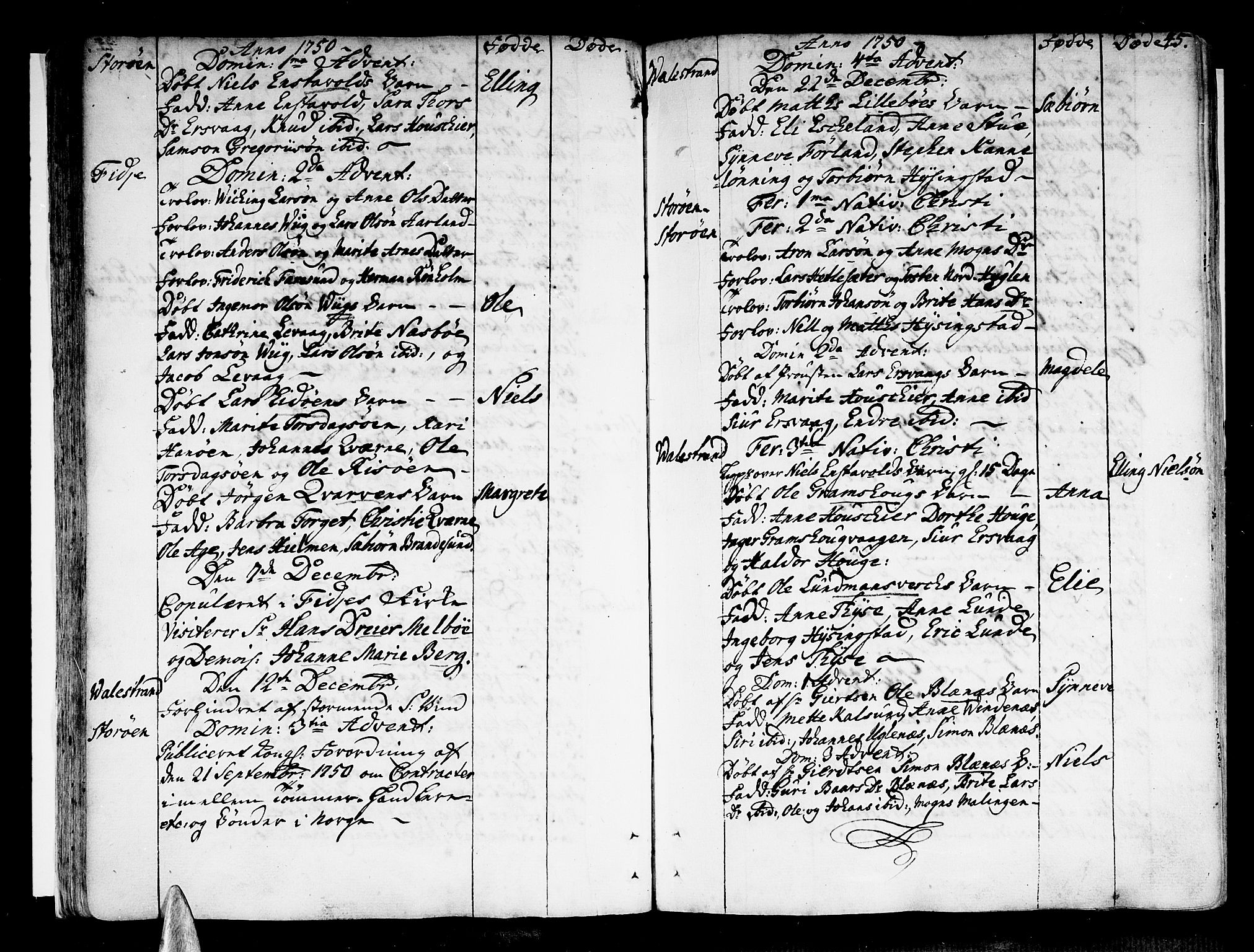 Stord sokneprestembete, AV/SAB-A-78201/H/Haa: Parish register (official) no. A 2, 1744-1777, p. 45