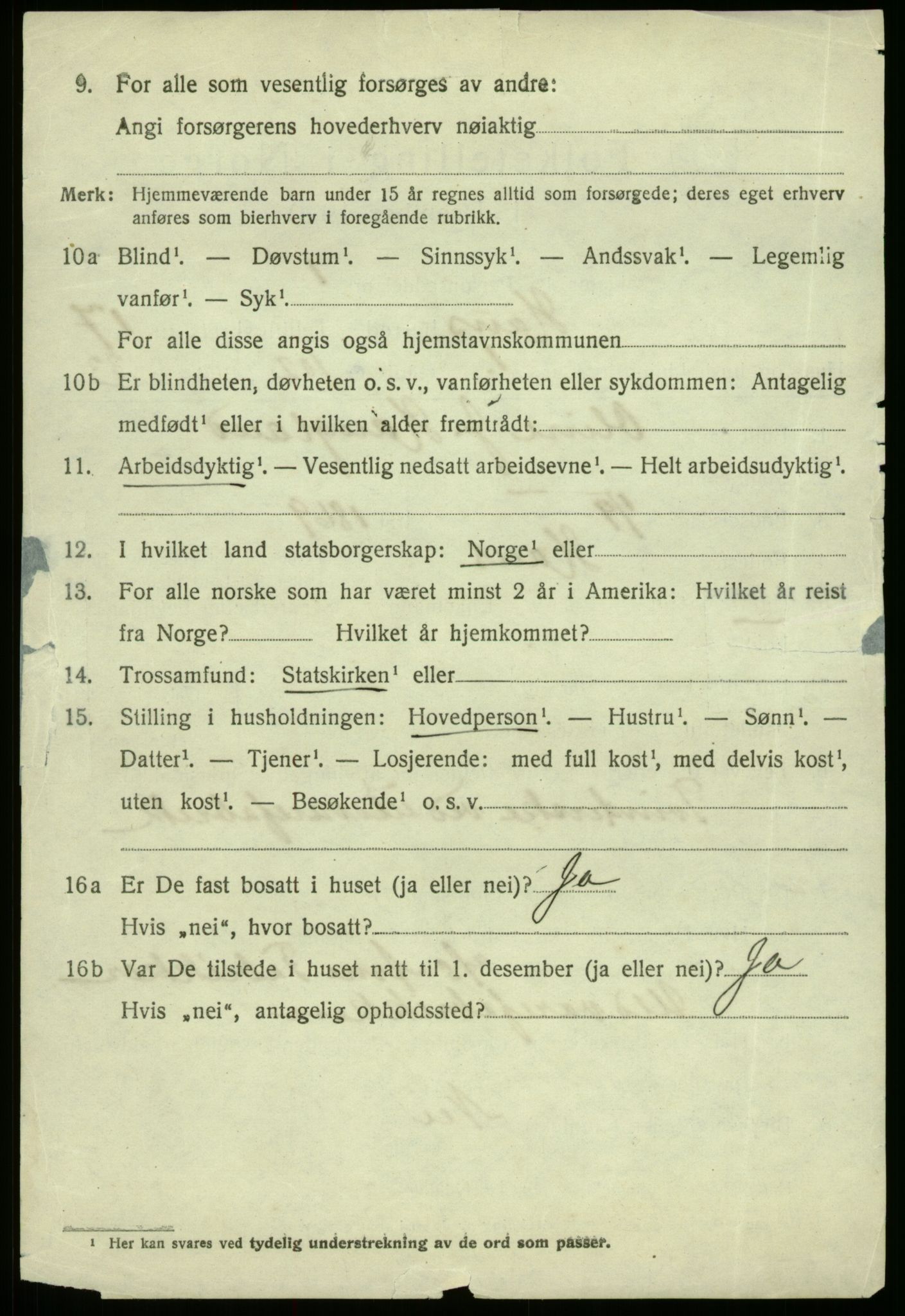 SAB, 1920 census for Haus, 1920, p. 10737