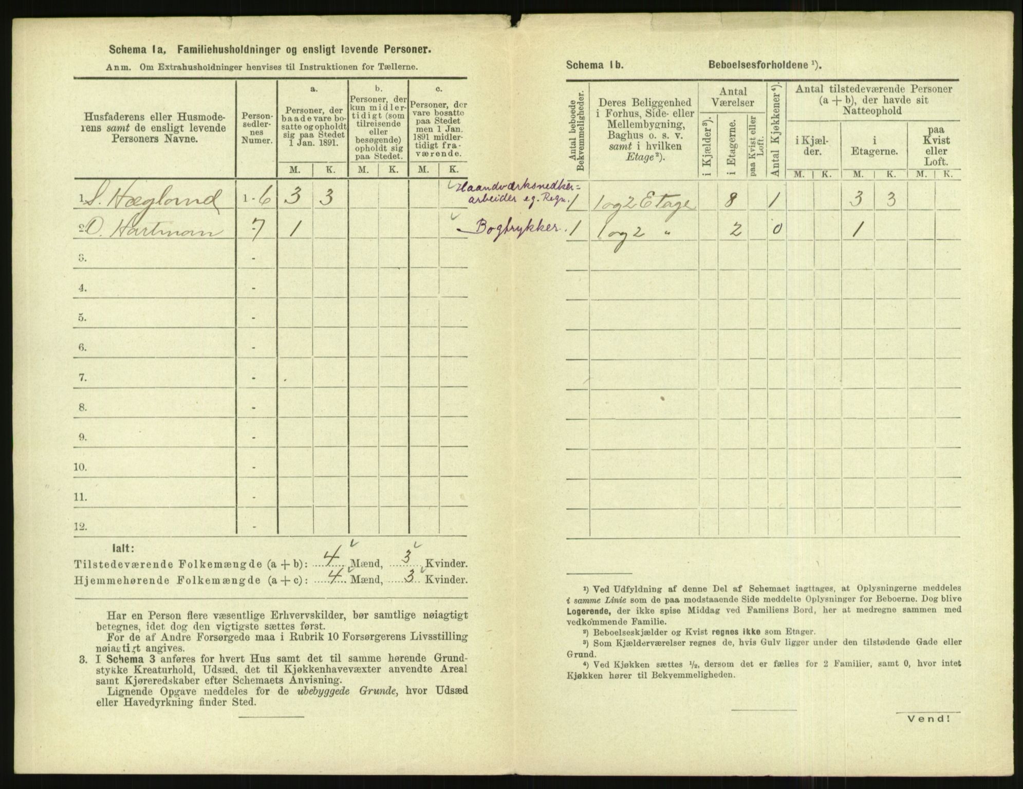 RA, 1891 census for 1004 Flekkefjord, 1891, p. 227