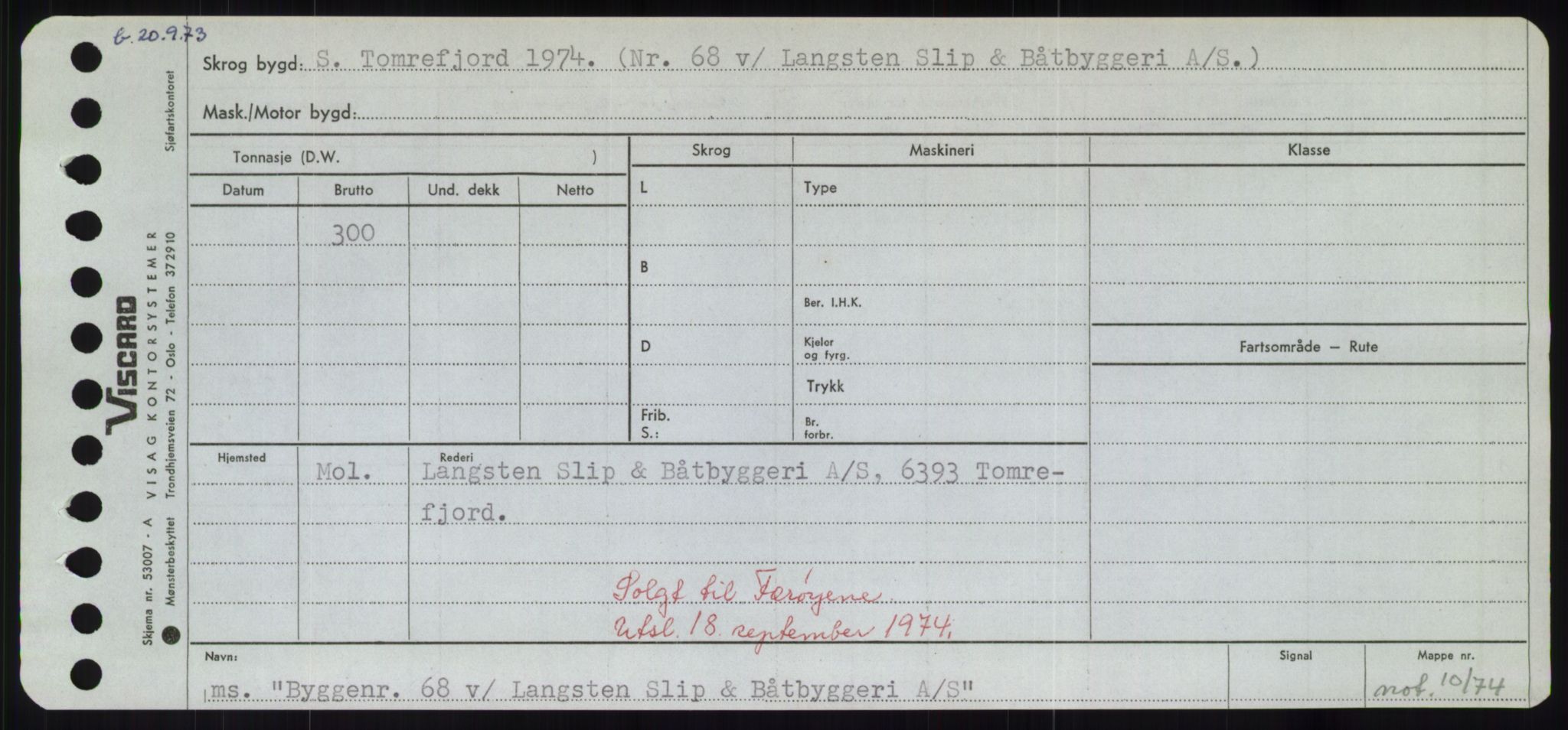 Sjøfartsdirektoratet med forløpere, Skipsmålingen, RA/S-1627/H/Hd/L0006: Fartøy, Byg-Båt, p. 477