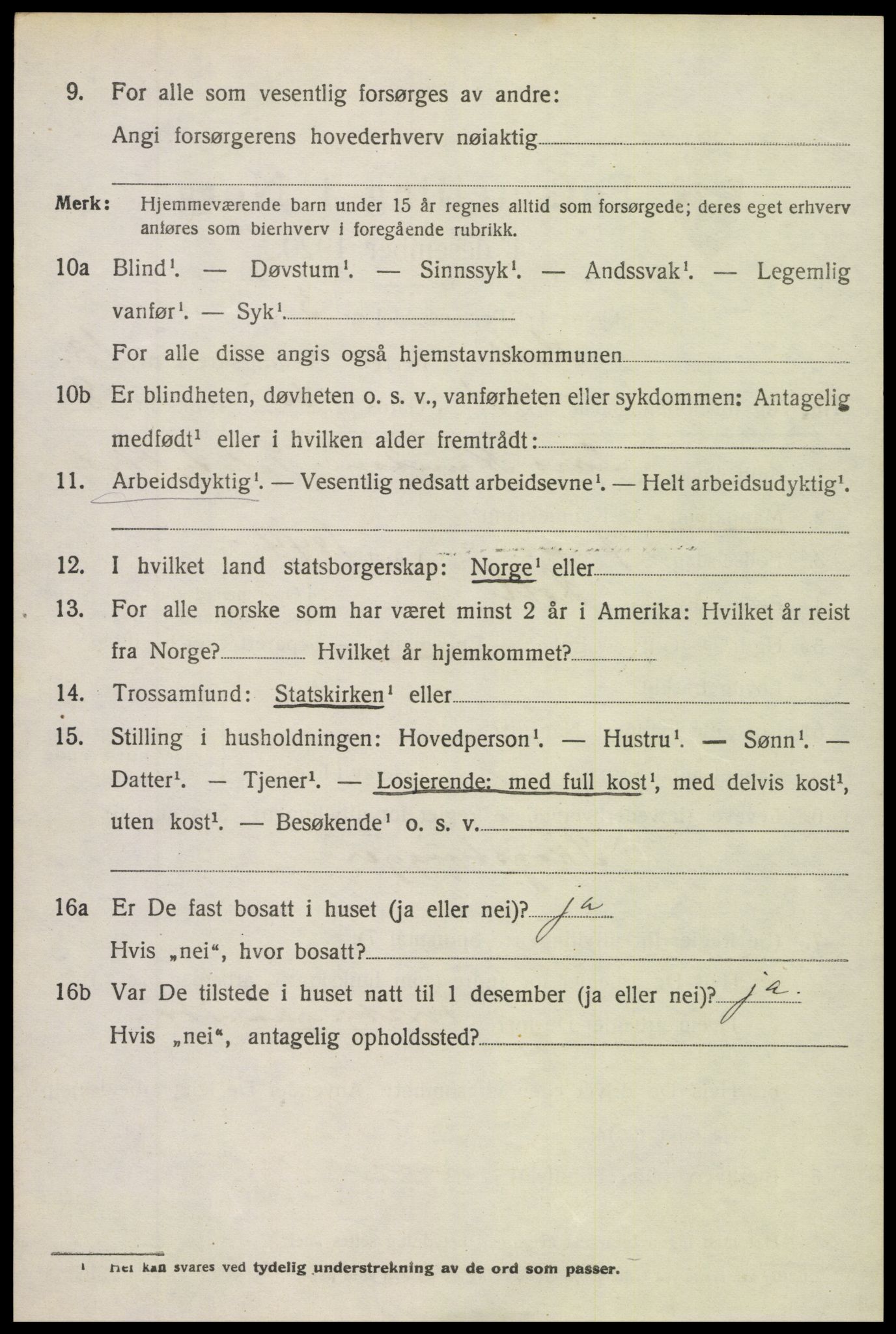 SAK, 1920 census for Holt, 1920, p. 7959