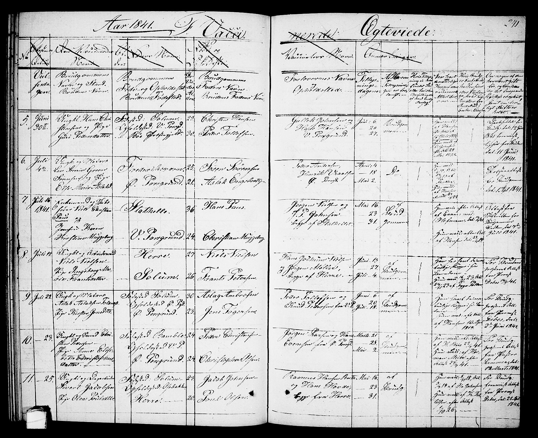 Porsgrunn kirkebøker , SAKO/A-104/G/Gb/L0002: Parish register (copy) no. II 2, 1828-1841, p. 241