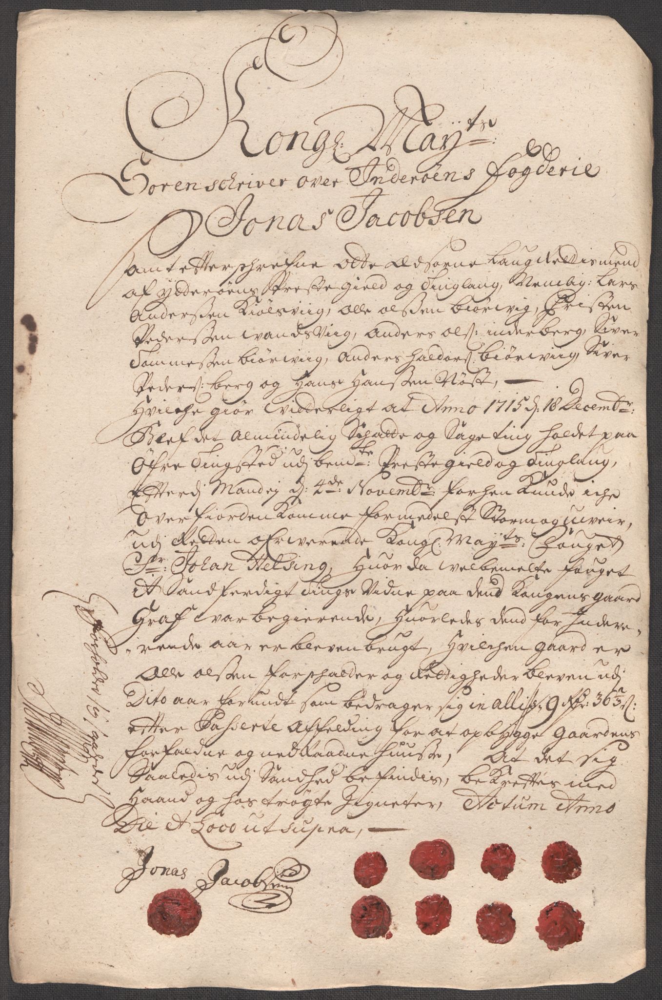 Rentekammeret inntil 1814, Reviderte regnskaper, Fogderegnskap, RA/EA-4092/R63/L4323: Fogderegnskap Inderøy, 1715, p. 344