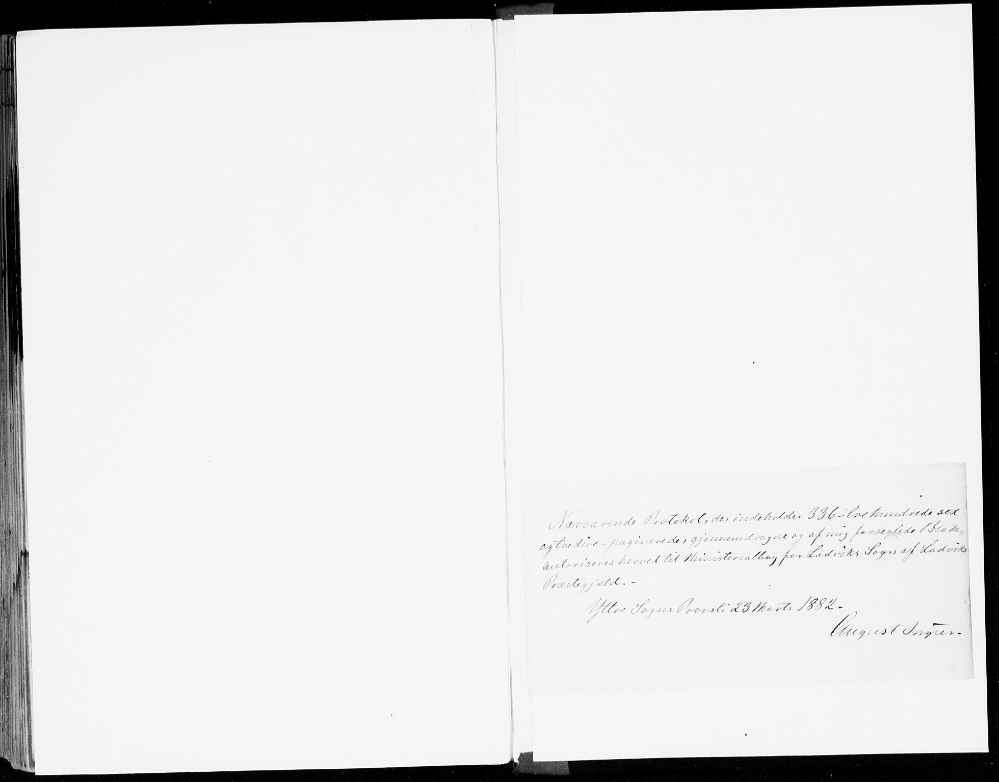 Lavik sokneprestembete, SAB/A-80901: Parish register (official) no. B 1, 1882-1908