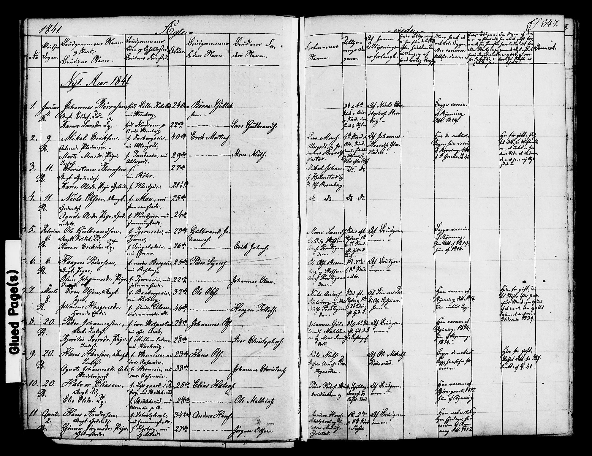 Ringsaker prestekontor, AV/SAH-PREST-014/K/Ka/L0008: Parish register (official) no. 8, 1837-1850, p. 347