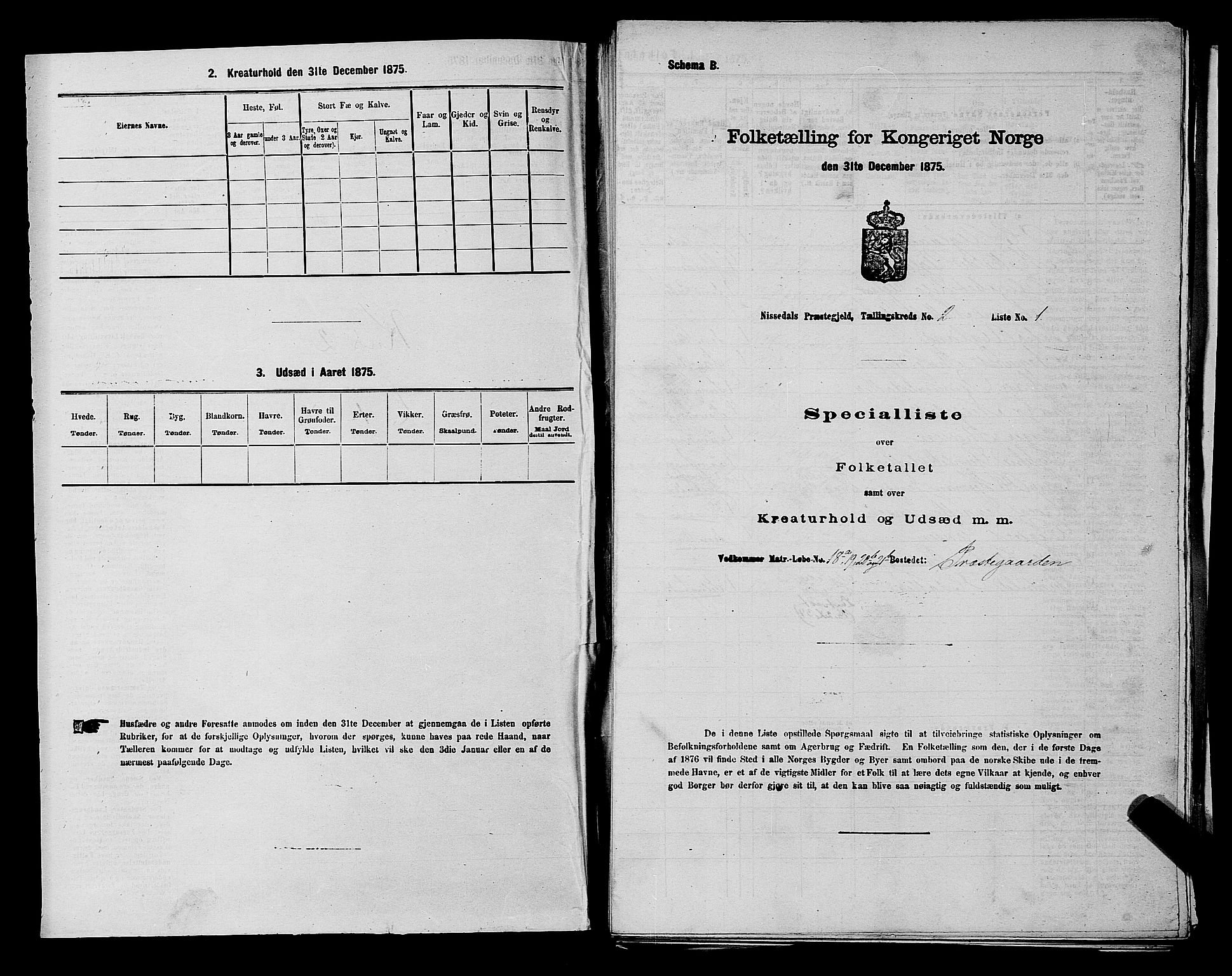 SAKO, 1875 census for 0830P Nissedal, 1875, p. 111