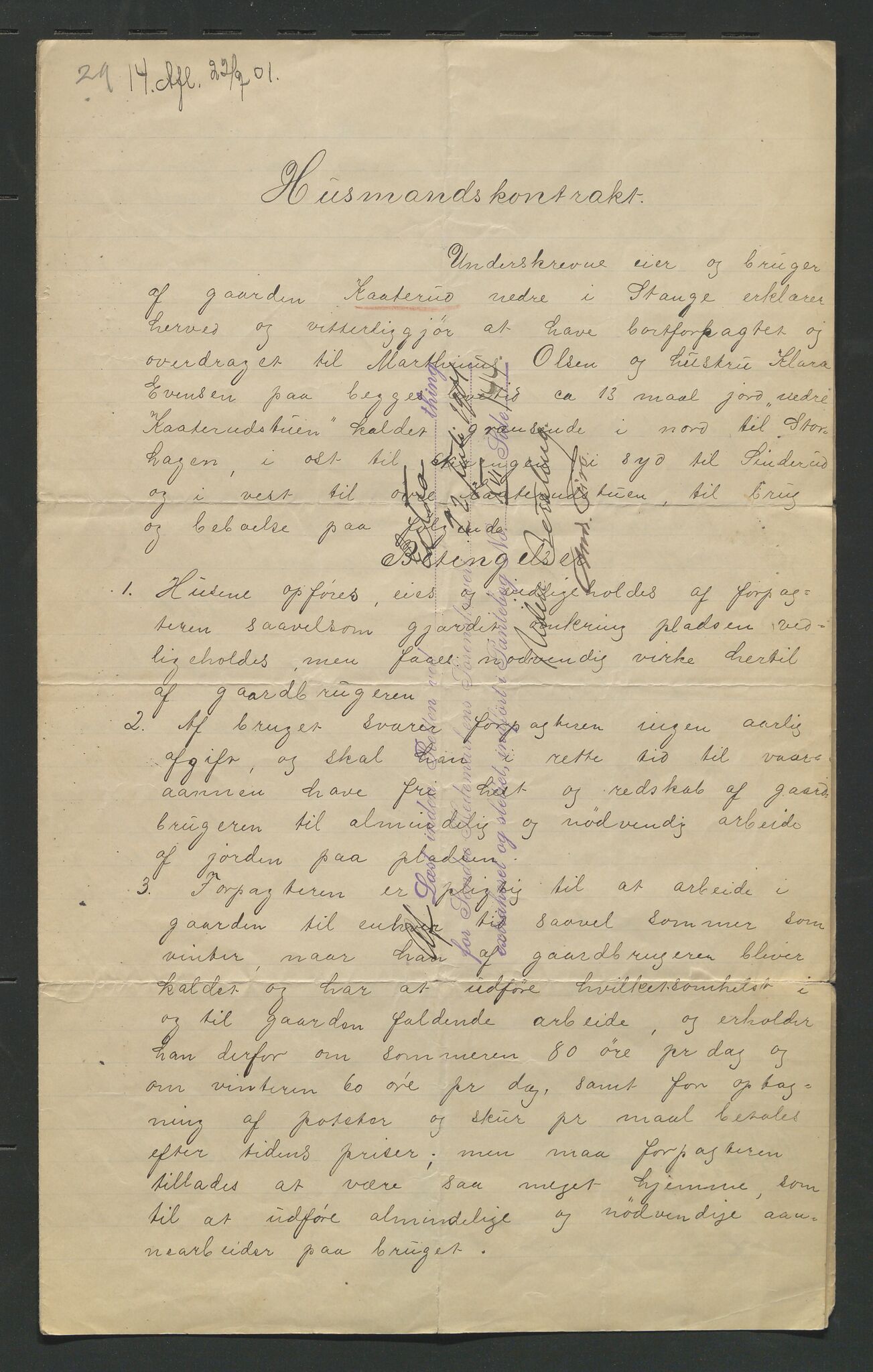 Åker i Vang, Hedmark, og familien Todderud, AV/SAH-ARK-010/F/Fa/L0002: Eiendomsdokumenter, 1739-1916, p. 268