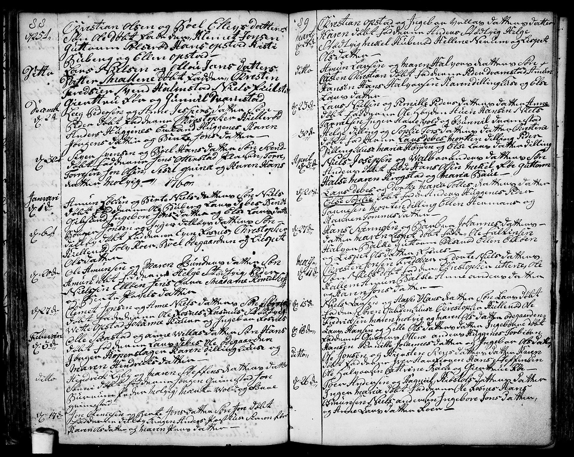 Rygge prestekontor Kirkebøker, SAO/A-10084b/F/Fa/L0001: Parish register (official) no. 1, 1725-1771, p. 88-89