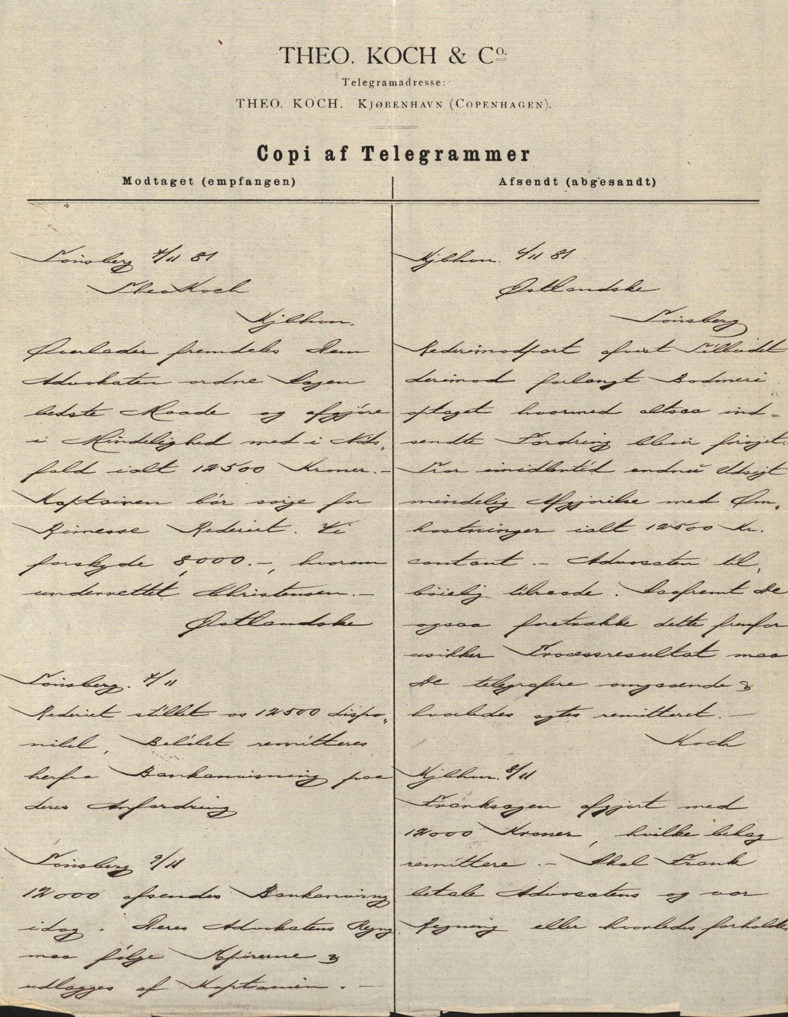 Pa 63 - Østlandske skibsassuranceforening, VEMU/A-1079/G/Ga/L0014/0004: Havaridokumenter / Bertrand, Frigga, Frank, Nordafjeld, 1881, p. 74