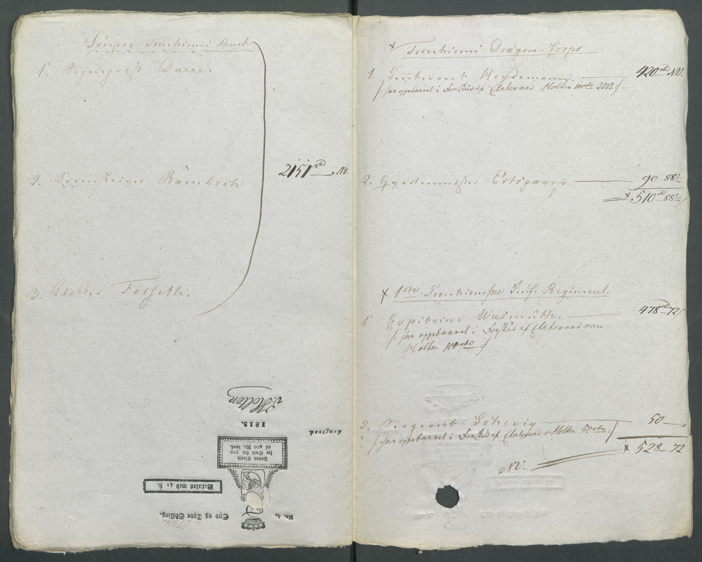 5. departement for finans-, handels- og tollfaget, AV/RA-S-3893/C/Cb/L0014: Regninger fra Riksforsamlingens deputerede, 1814, p. 54