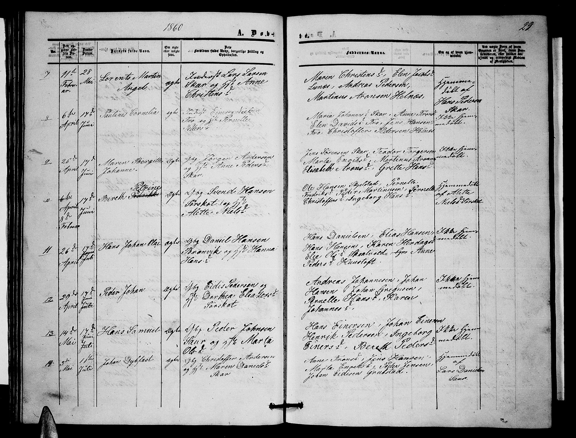 Ministerialprotokoller, klokkerbøker og fødselsregistre - Nordland, AV/SAT-A-1459/857/L0827: Parish register (copy) no. 857C02, 1852-1879, p. 29