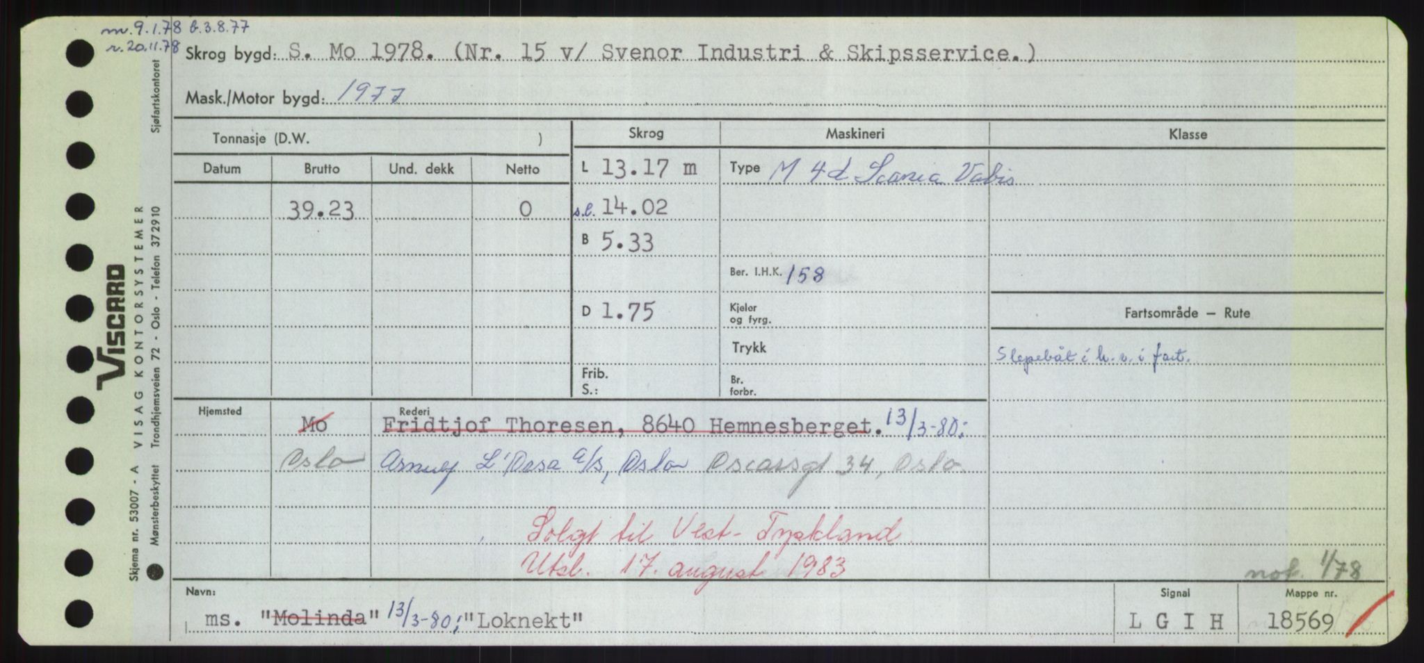 Sjøfartsdirektoratet med forløpere, Skipsmålingen, AV/RA-S-1627/H/Hd/L0023: Fartøy, Lia-Løv, p. 303