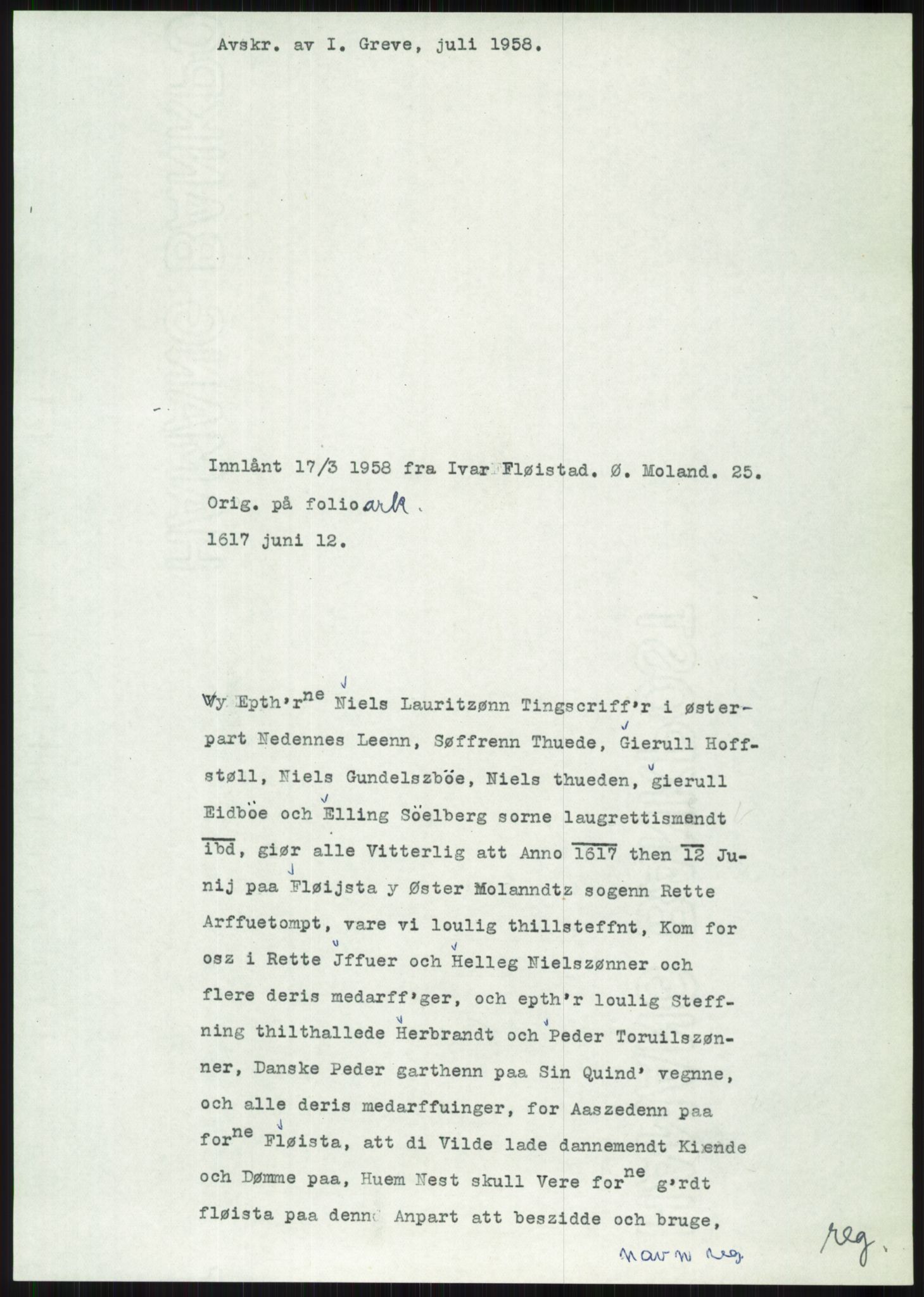 Samlinger til kildeutgivelse, Diplomavskriftsamlingen, AV/RA-EA-4053/H/Ha, p. 2088