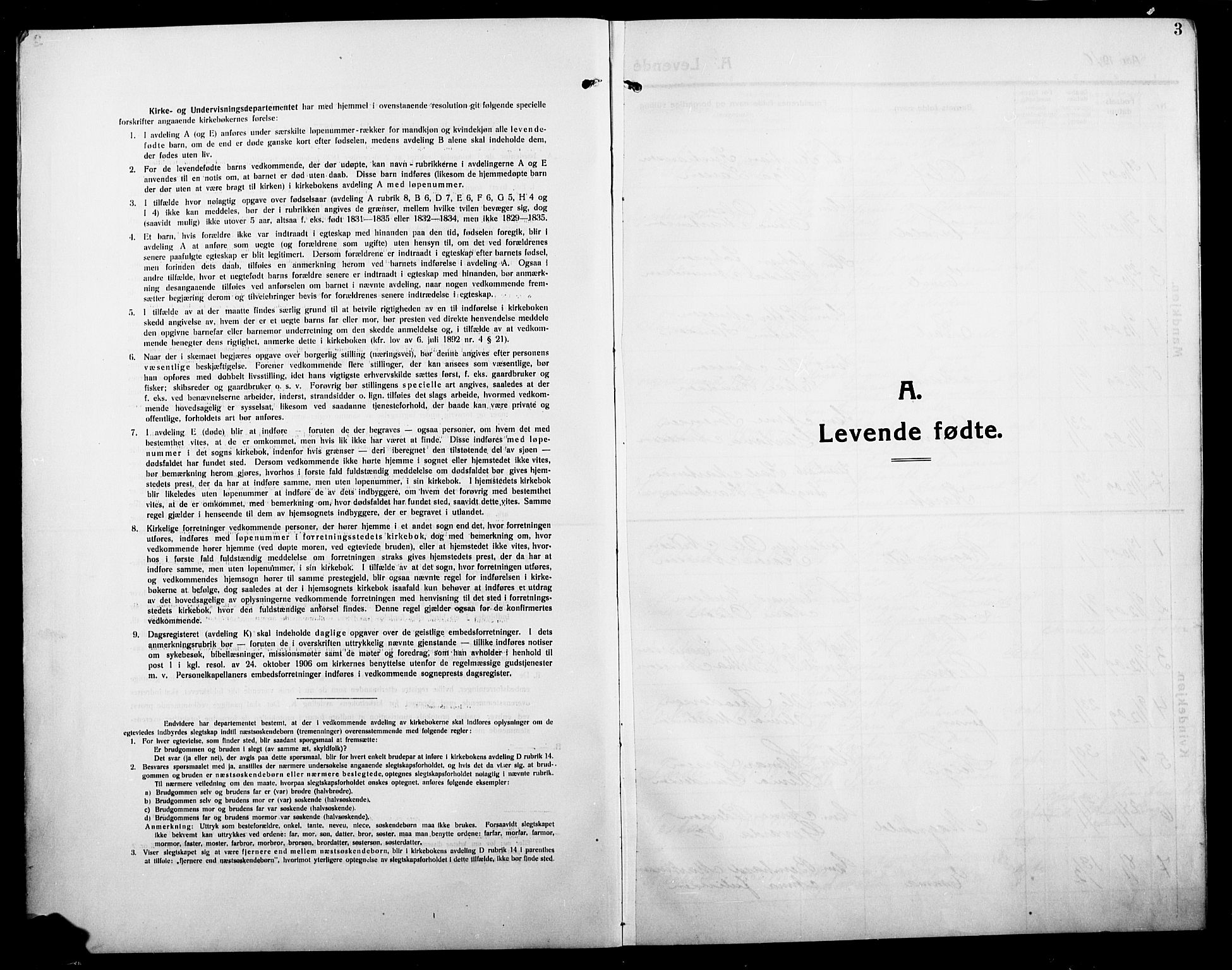 Grue prestekontor, SAH/PREST-036/H/Ha/Hab/L0007: Parish register (copy) no. 7, 1910-1920, p. 3