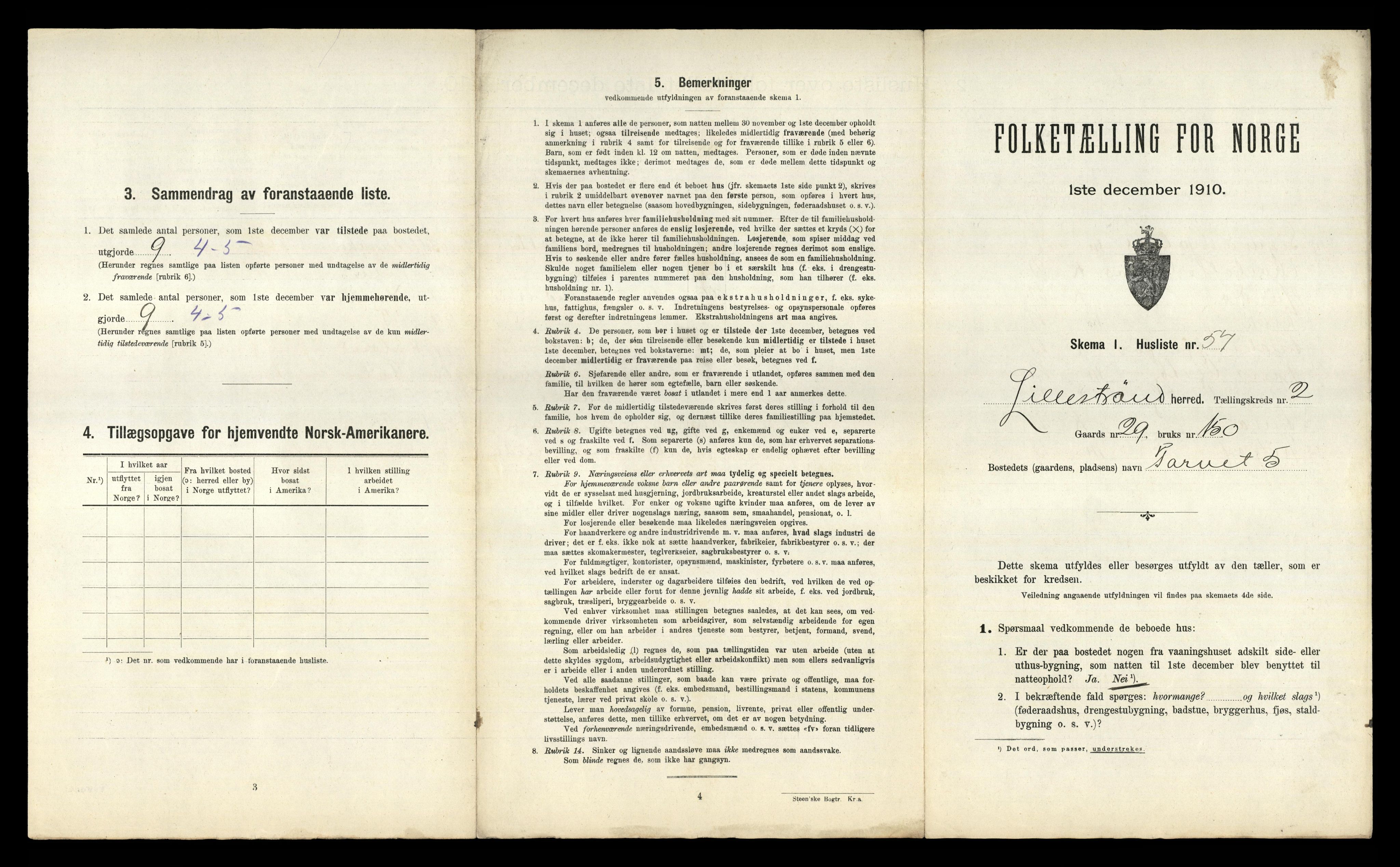 RA, 1910 census for Lillestrøm, 1910, p. 585