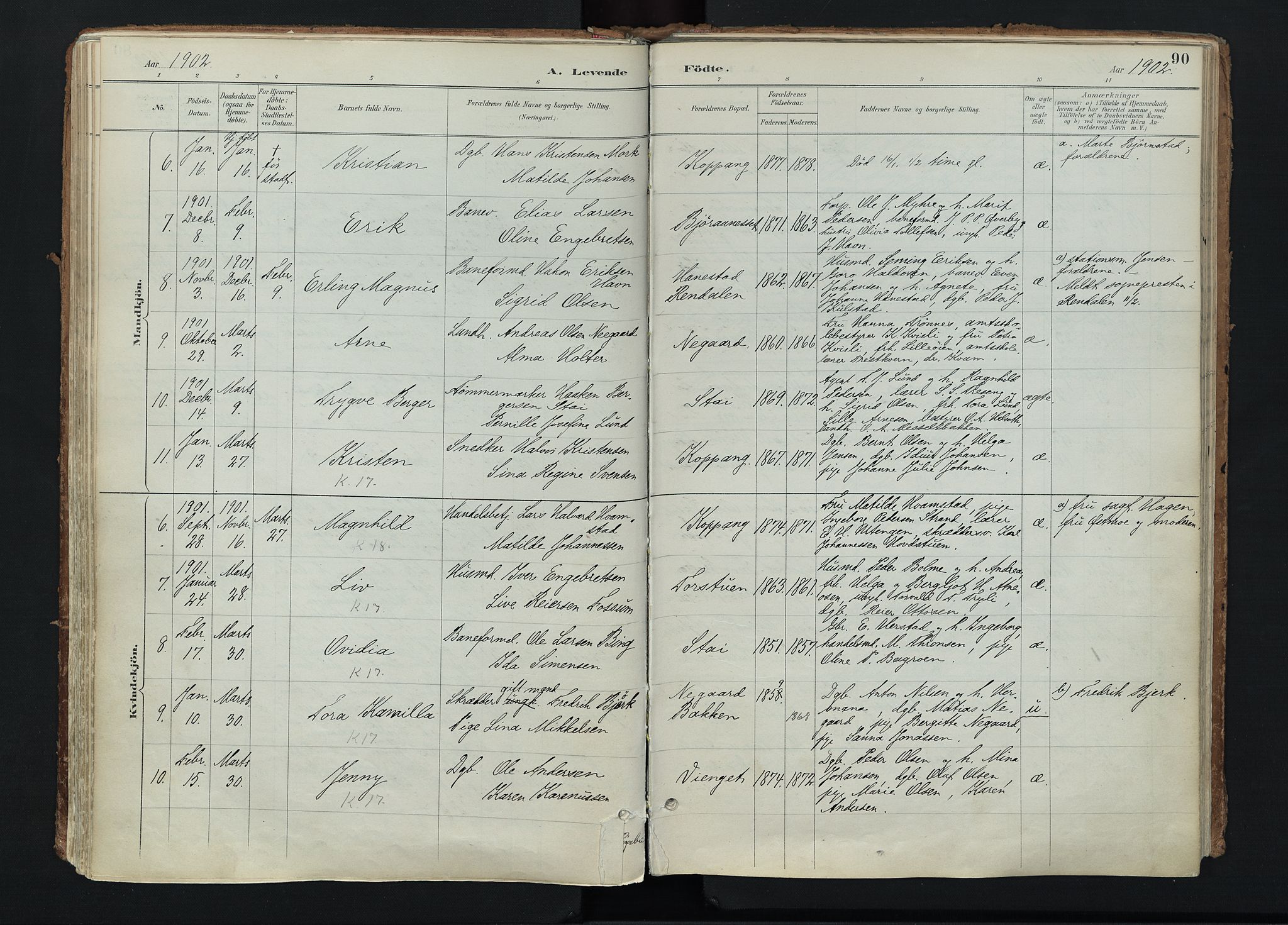 Stor-Elvdal prestekontor, SAH/PREST-052/H/Ha/Haa/L0004: Parish register (official) no. 4, 1890-1922, p. 90