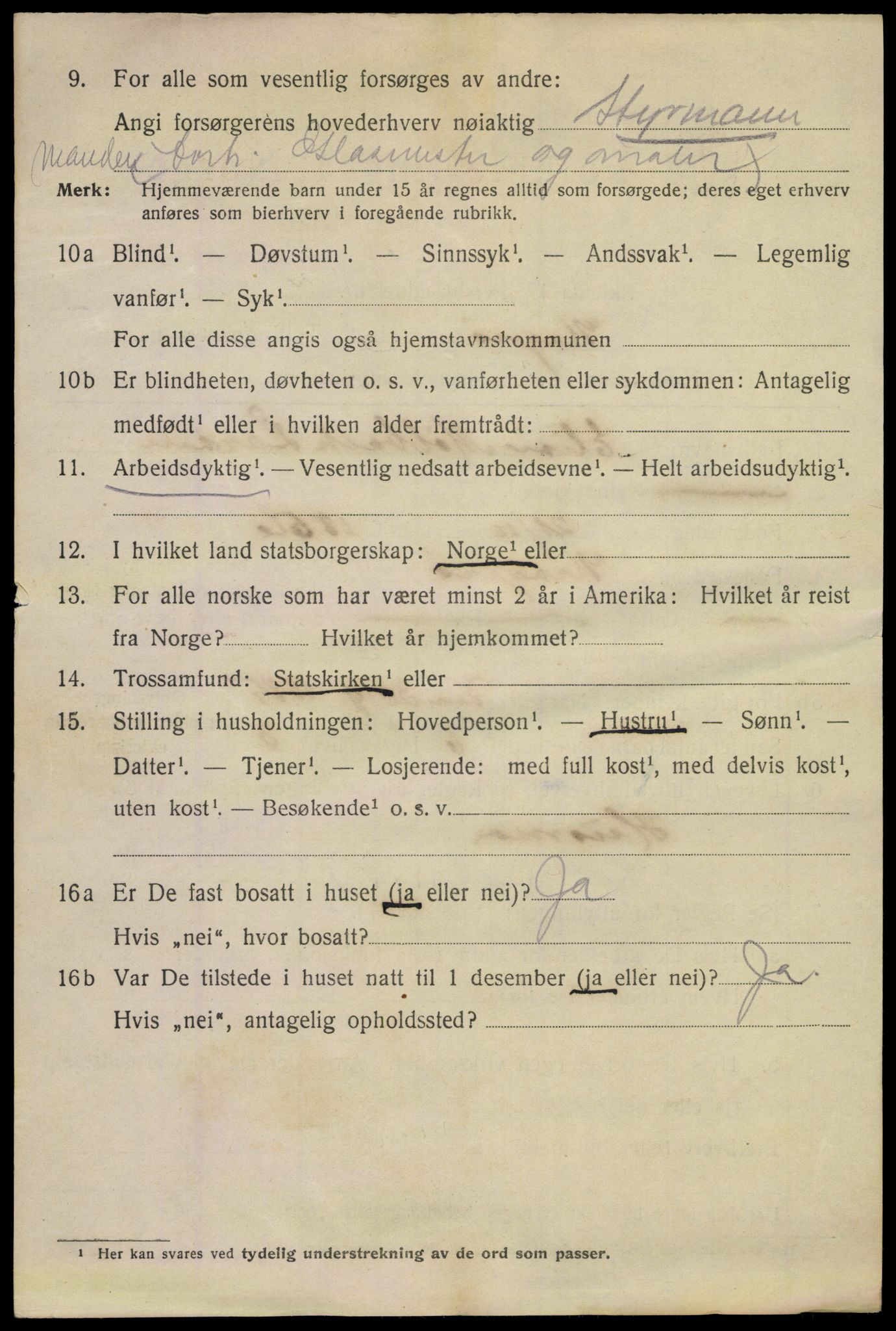 SAKO, 1920 census for Kragerø, 1920, p. 11984