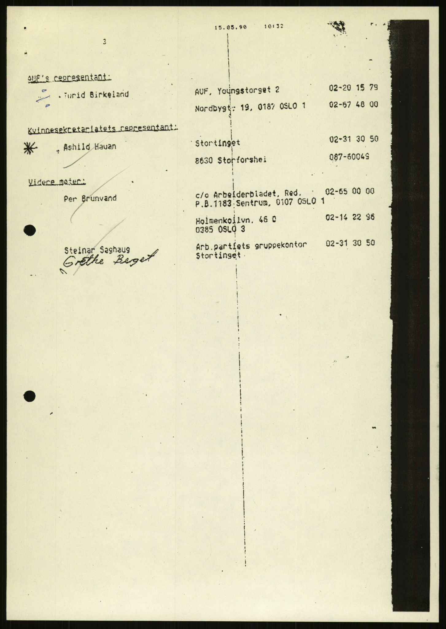 Det Norske Forbundet av 1948/Landsforeningen for Lesbisk og Homofil Frigjøring, AV/RA-PA-1216/D/Da/L0001: Partnerskapsloven, 1990-1993, p. 827