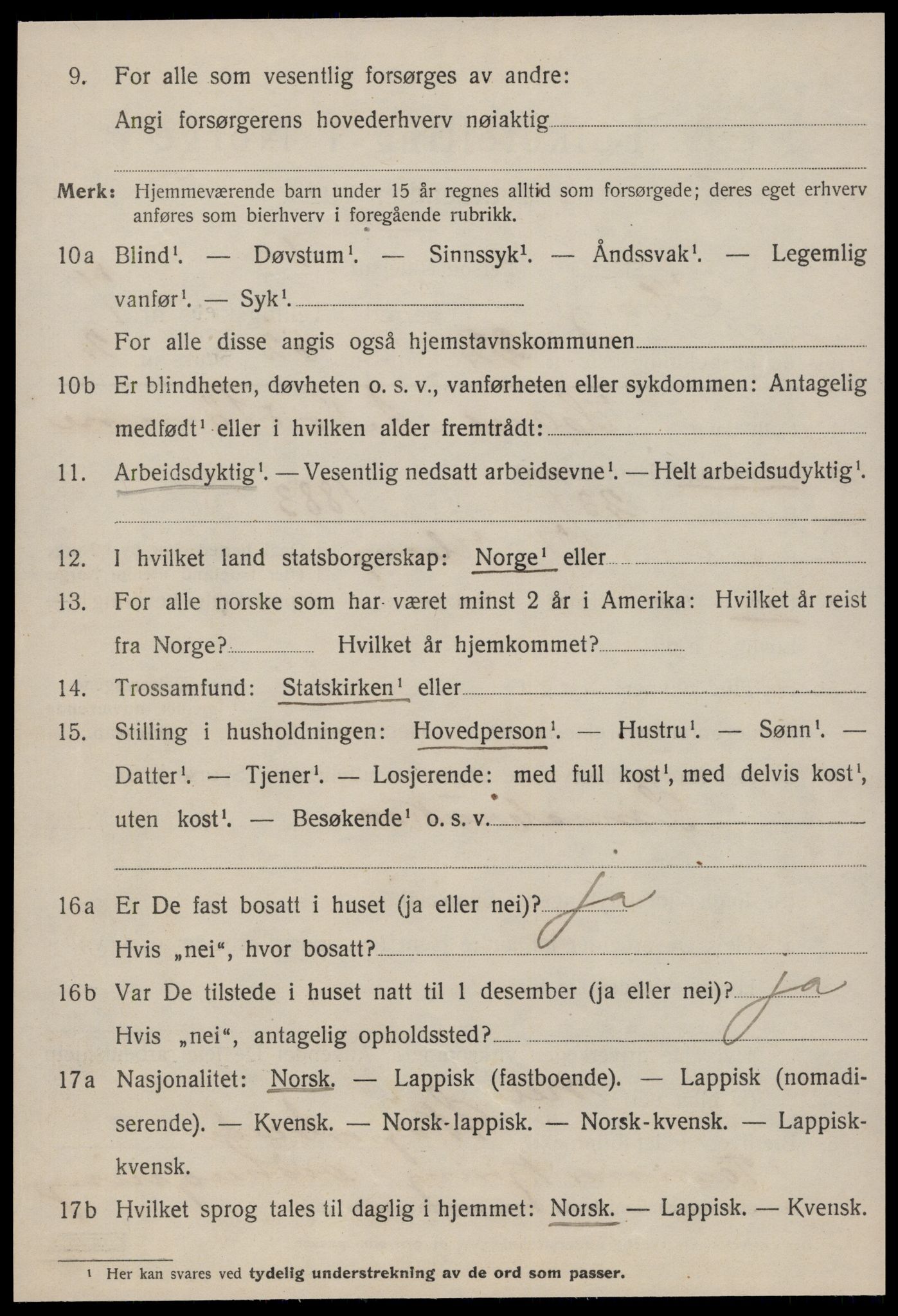 SAT, 1920 census for Horg, 1920, p. 4813