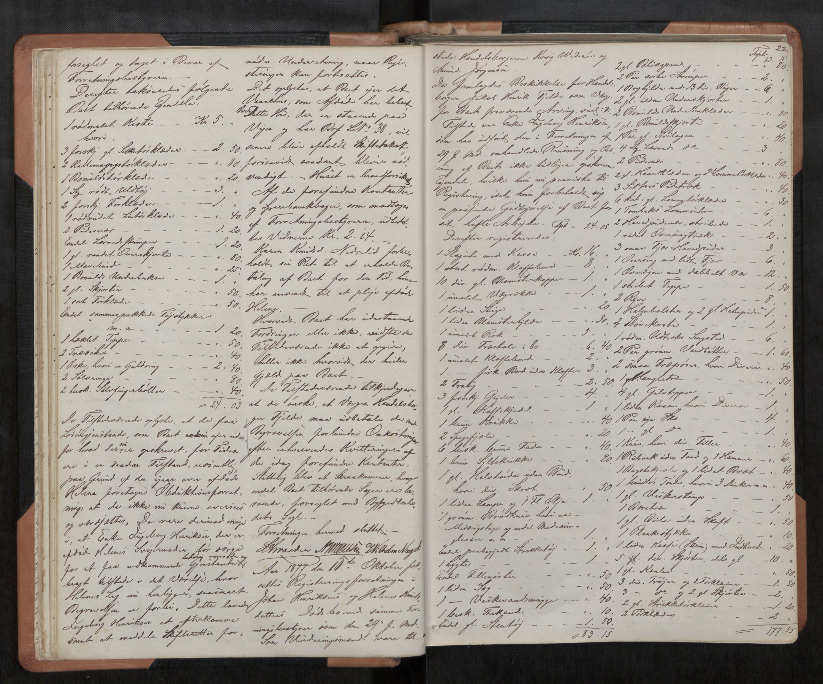 Ålesund byfogd, AV/SAT-A-4384/0001/03/03C/L0003: Registreringsprotokoll, 1876-1892, p. 22