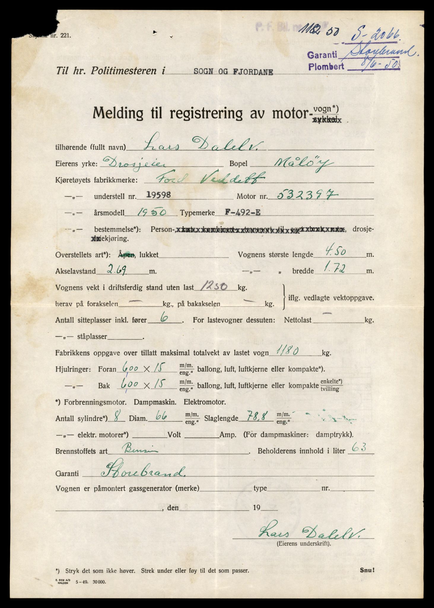 Møre og Romsdal vegkontor - Ålesund trafikkstasjon, AV/SAT-A-4099/F/Fe/L0044: Registreringskort for kjøretøy T 14205 - T 14319, 1927-1998, p. 736