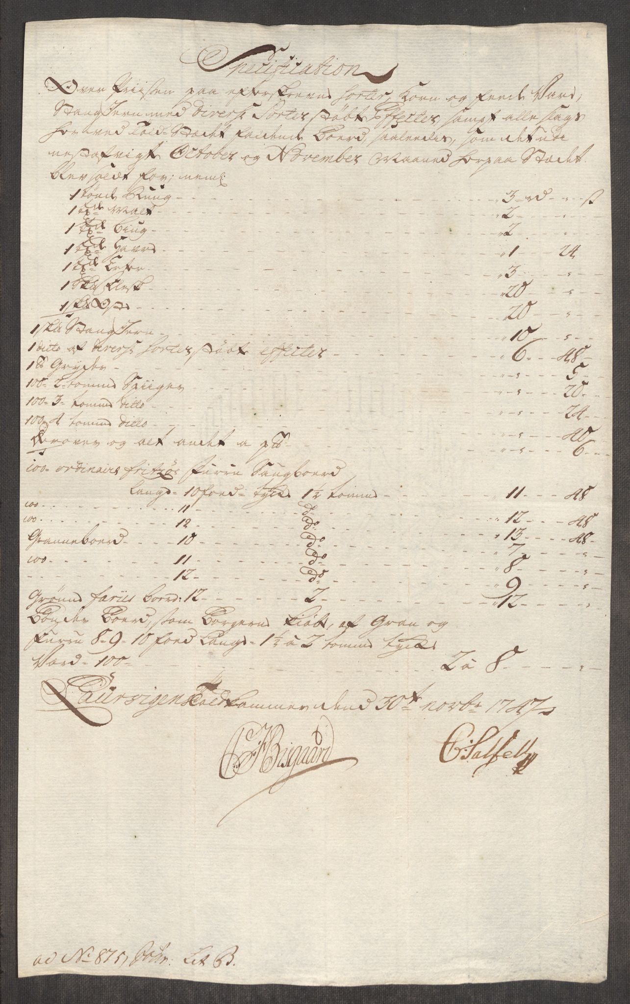 Rentekammeret inntil 1814, Realistisk ordnet avdeling, RA/EA-4070/Oe/L0003: [Ø1]: Priskuranter, 1745-1748, p. 570