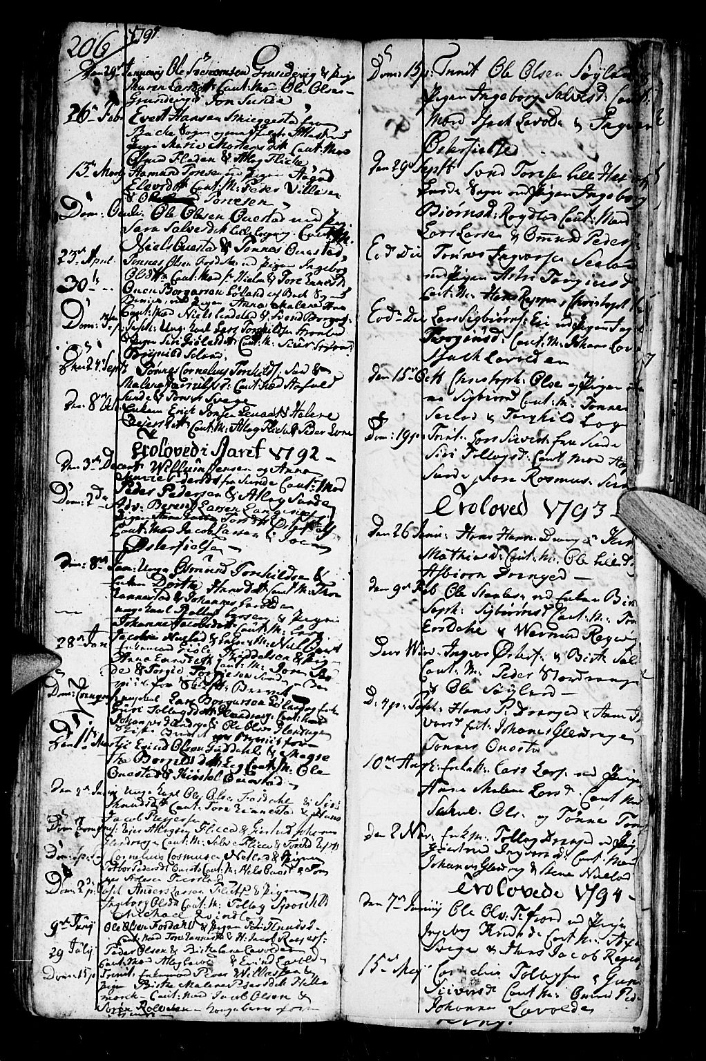 Flekkefjord sokneprestkontor, SAK/1111-0012/F/Fb/Fbc/L0001: Parish register (copy) no. B 1, 1773-1801, p. 244-245