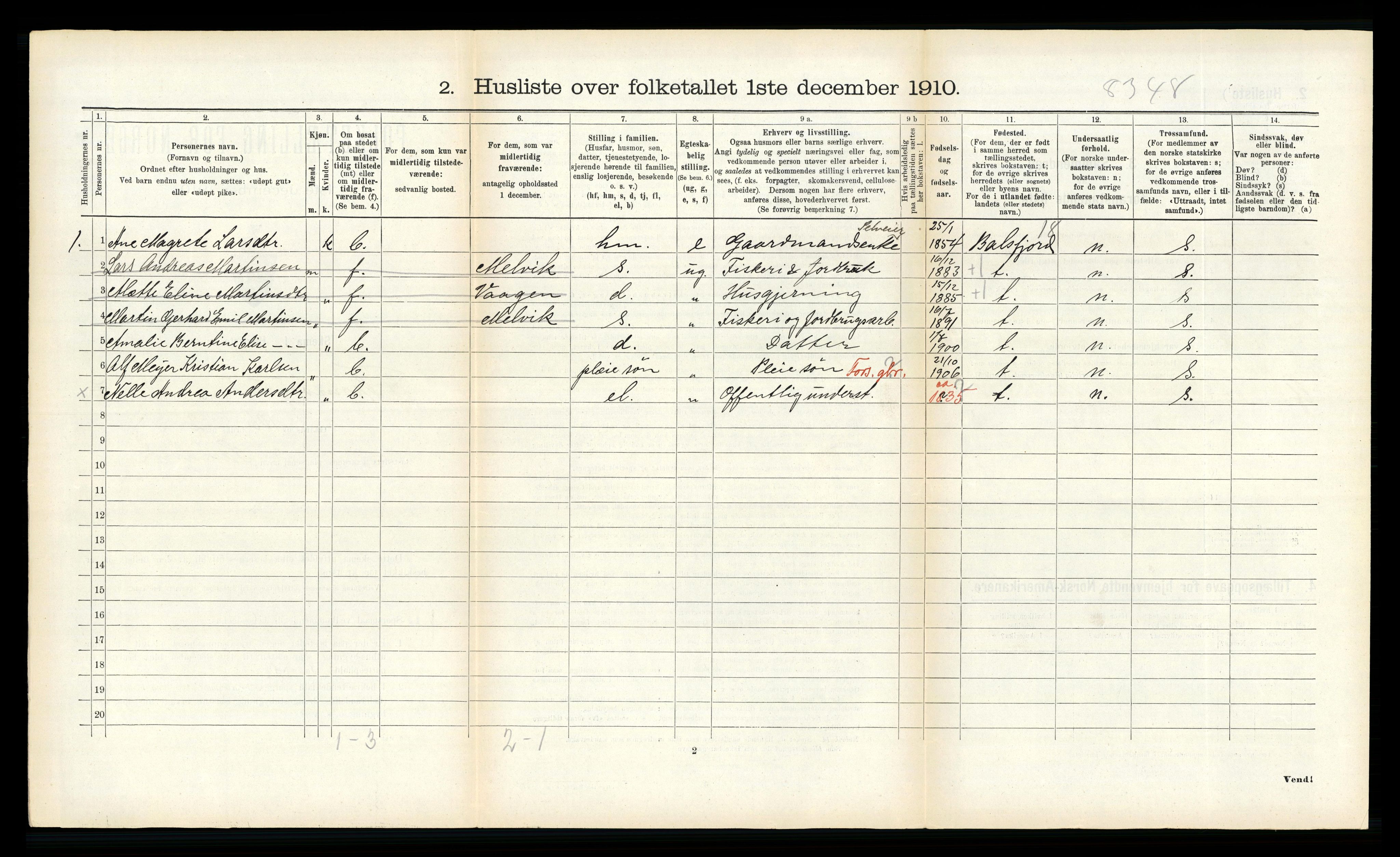 RA, 1910 census for Tromsøysund, 1910, p. 1348