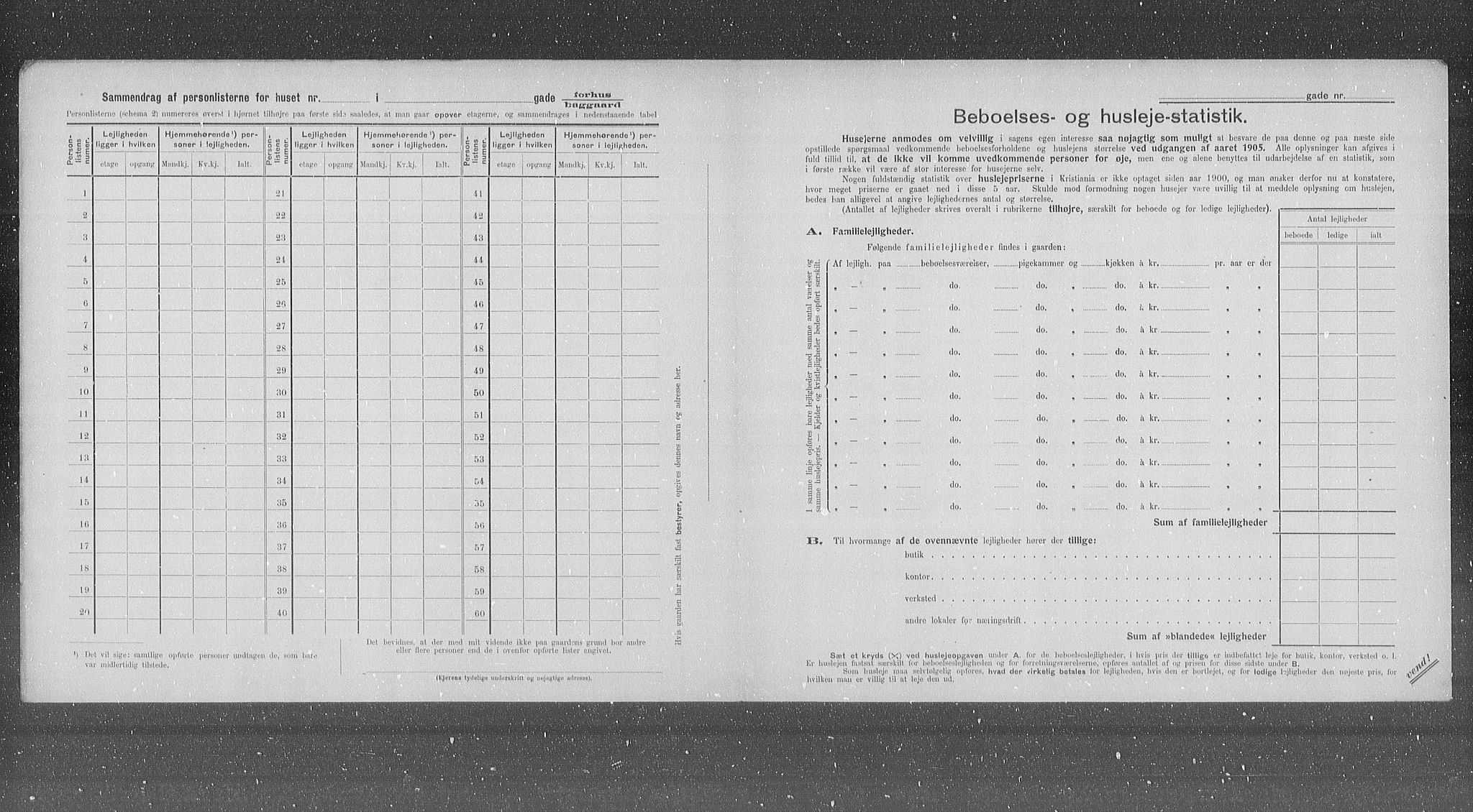 OBA, Municipal Census 1905 for Kristiania, 1905, p. 12011