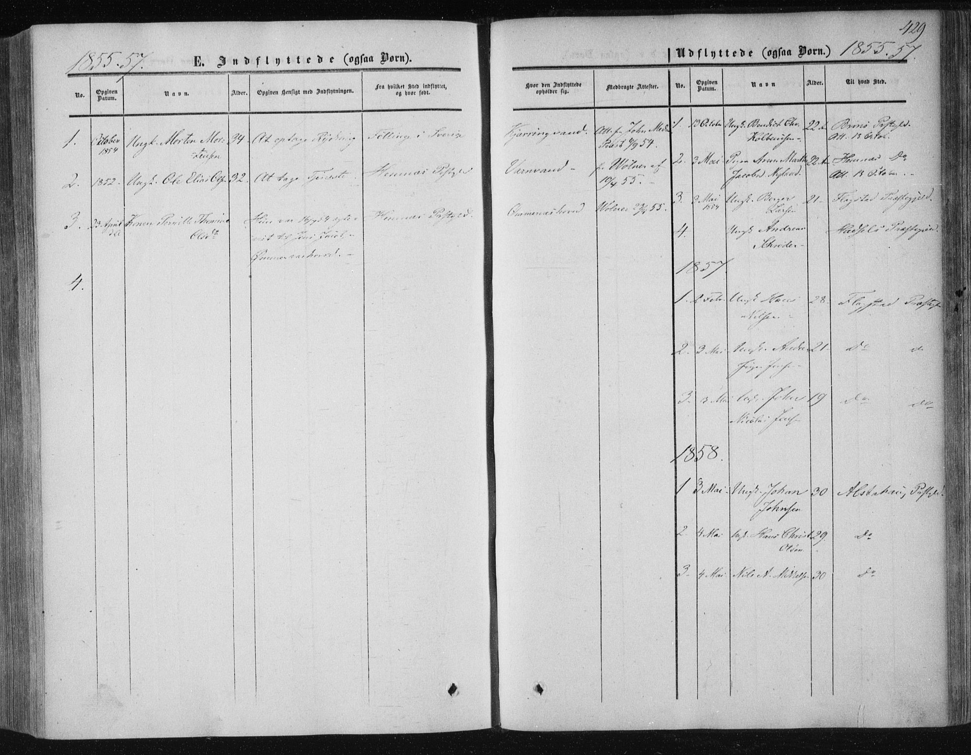 Ministerialprotokoller, klokkerbøker og fødselsregistre - Nordland, SAT/A-1459/820/L0293: Parish register (official) no. 820A14, 1855-1865, p. 429