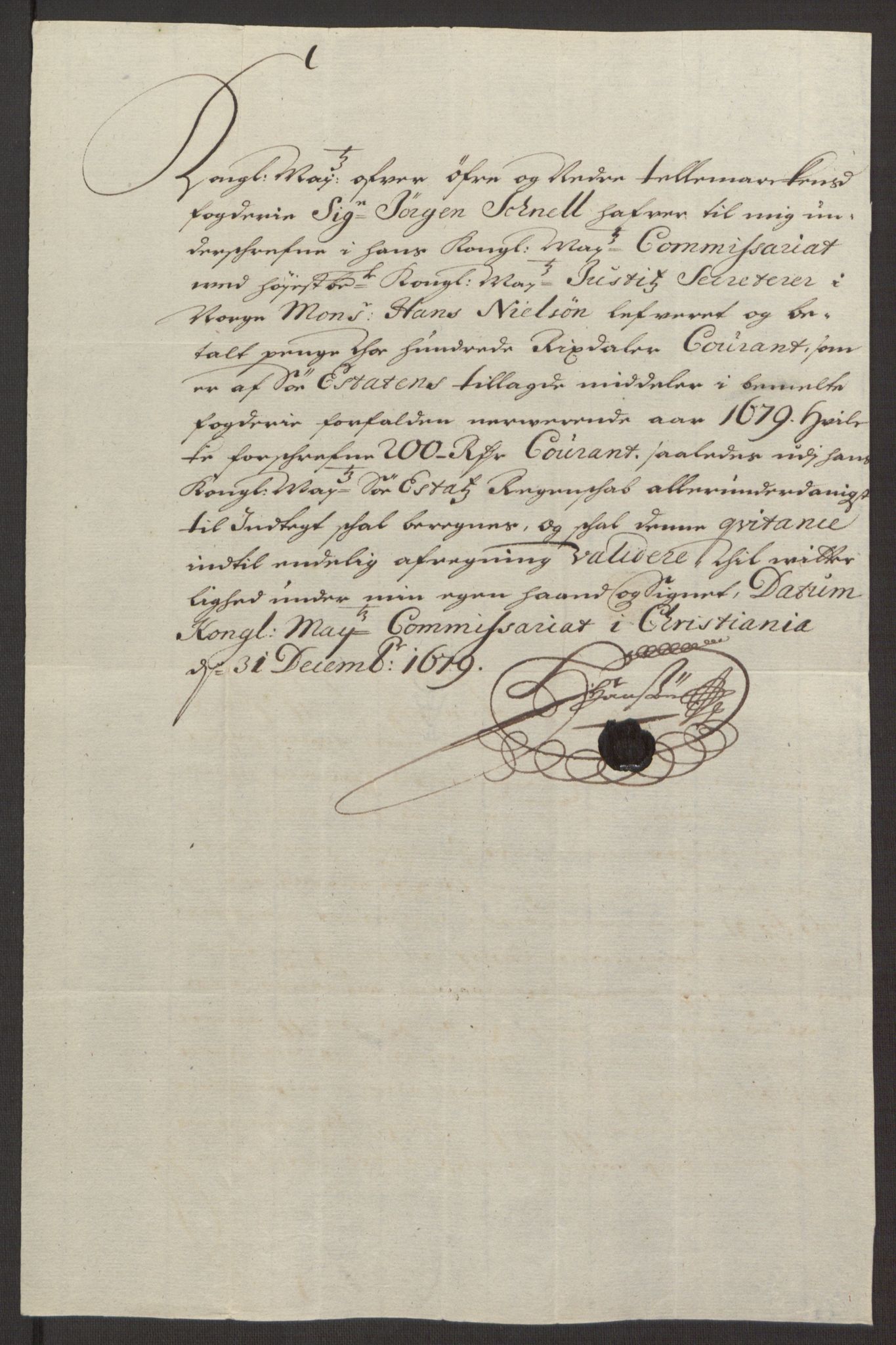 Rentekammeret inntil 1814, Reviderte regnskaper, Fogderegnskap, AV/RA-EA-4092/R35/L2072: Fogderegnskap Øvre og Nedre Telemark, 1679, p. 264