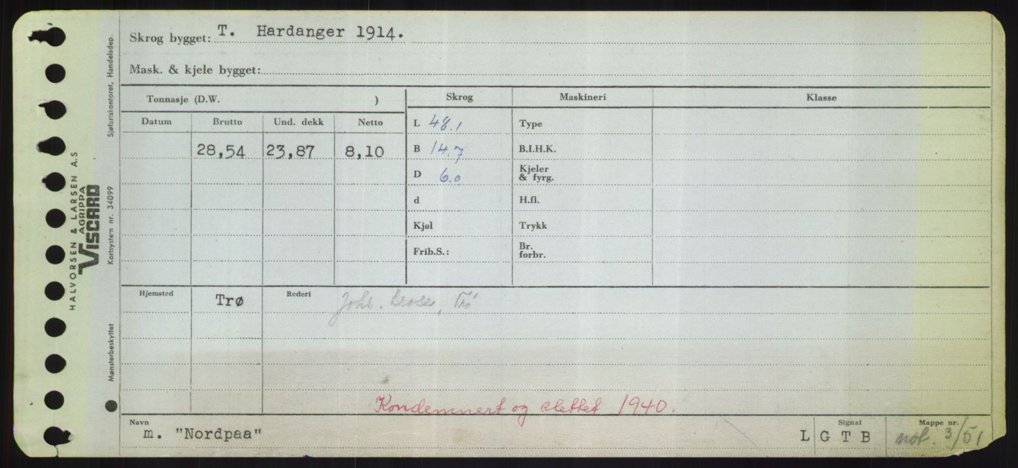 Sjøfartsdirektoratet med forløpere, Skipsmålingen, RA/S-1627/H/Hd/L0026: Fartøy, N-Norhol, p. 543