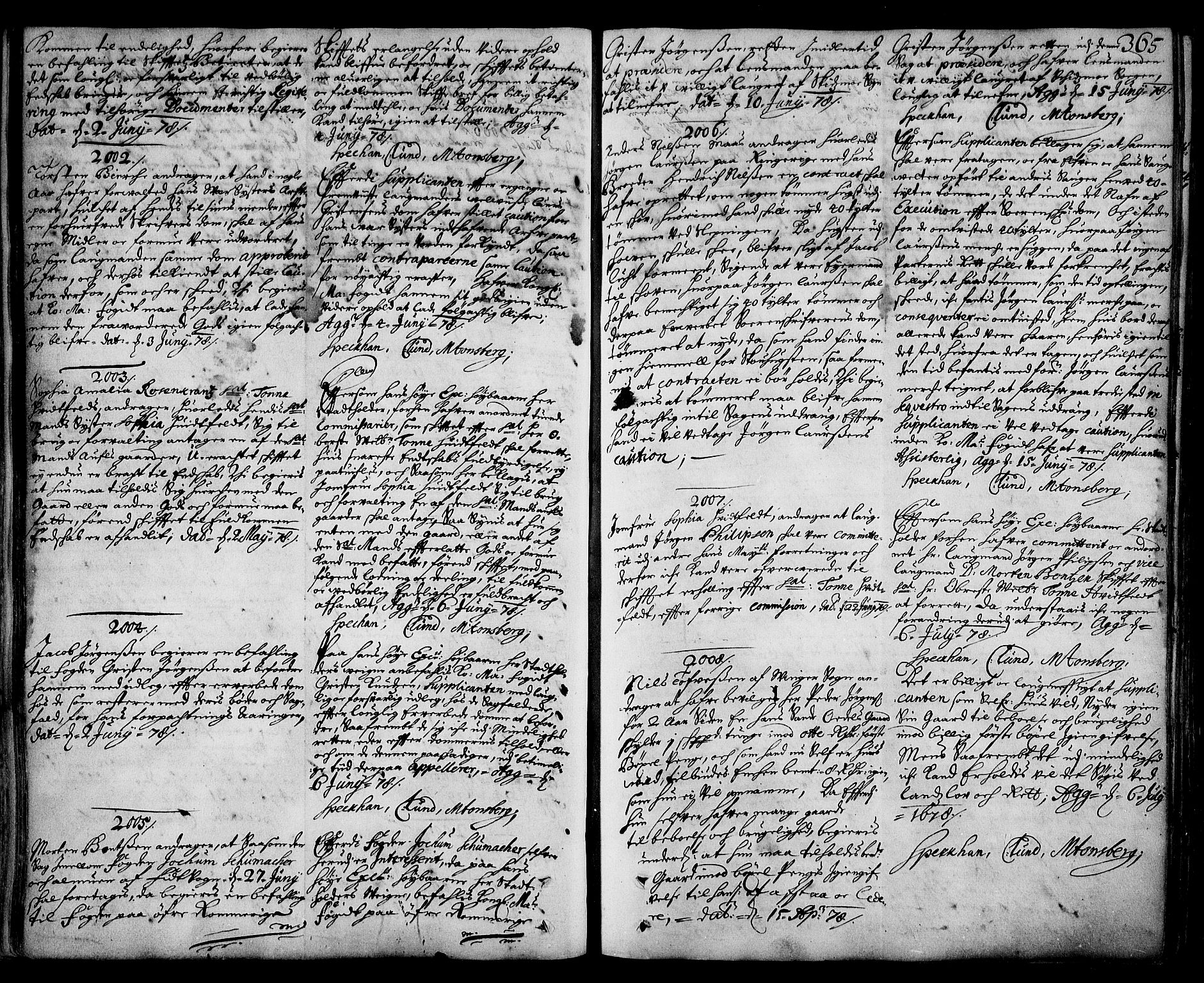 Stattholderembetet 1572-1771, AV/RA-EA-2870/Ad/L0003: Supplikasjons- og resolusjonsprotokoll, 1671-1682, p. 364b-365a