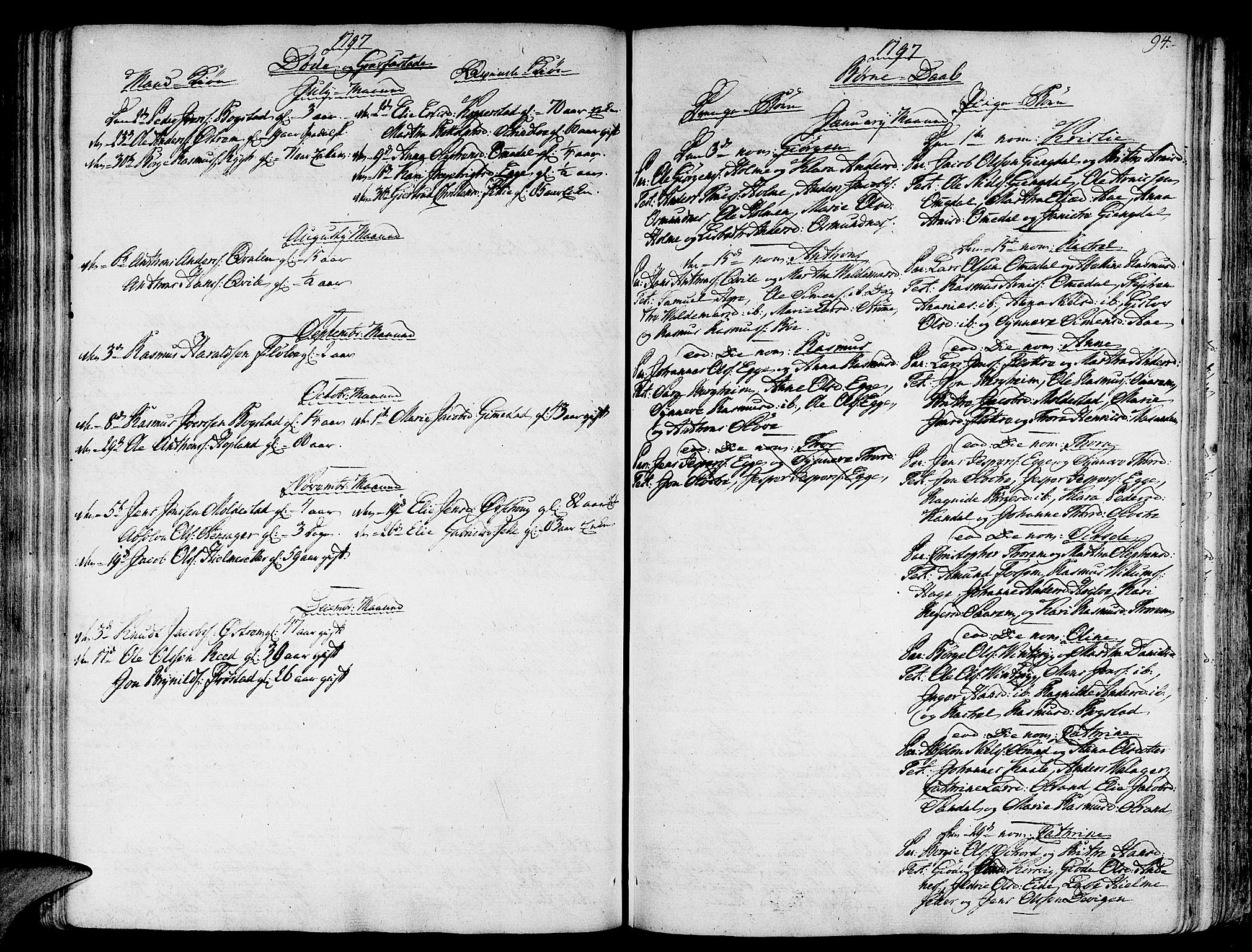 Gloppen sokneprestembete, AV/SAB-A-80101/H/Haa/Haaa/L0005: Parish register (official) no. A 5, 1785-1815, p. 94