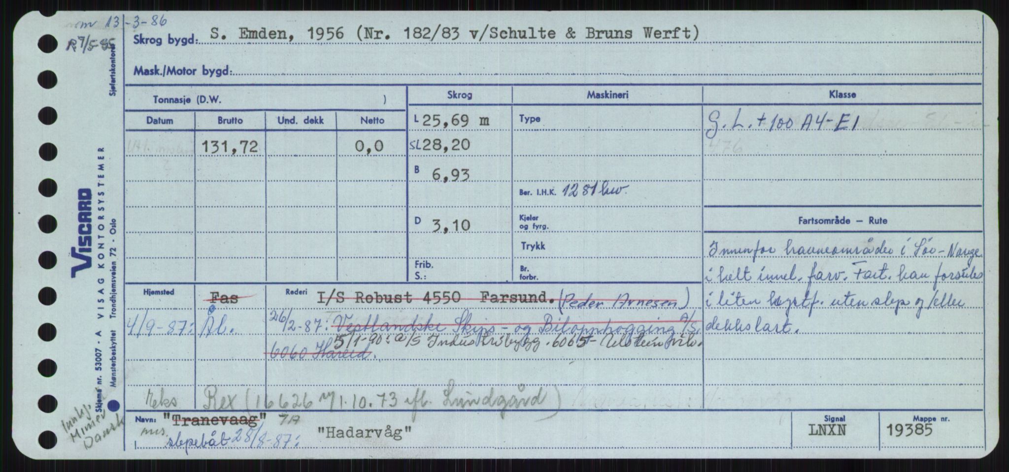 Sjøfartsdirektoratet med forløpere, Skipsmålingen, AV/RA-S-1627/H/Ha/L0002/0002: Fartøy, Eik-Hill / Fartøy, G-Hill, p. 383