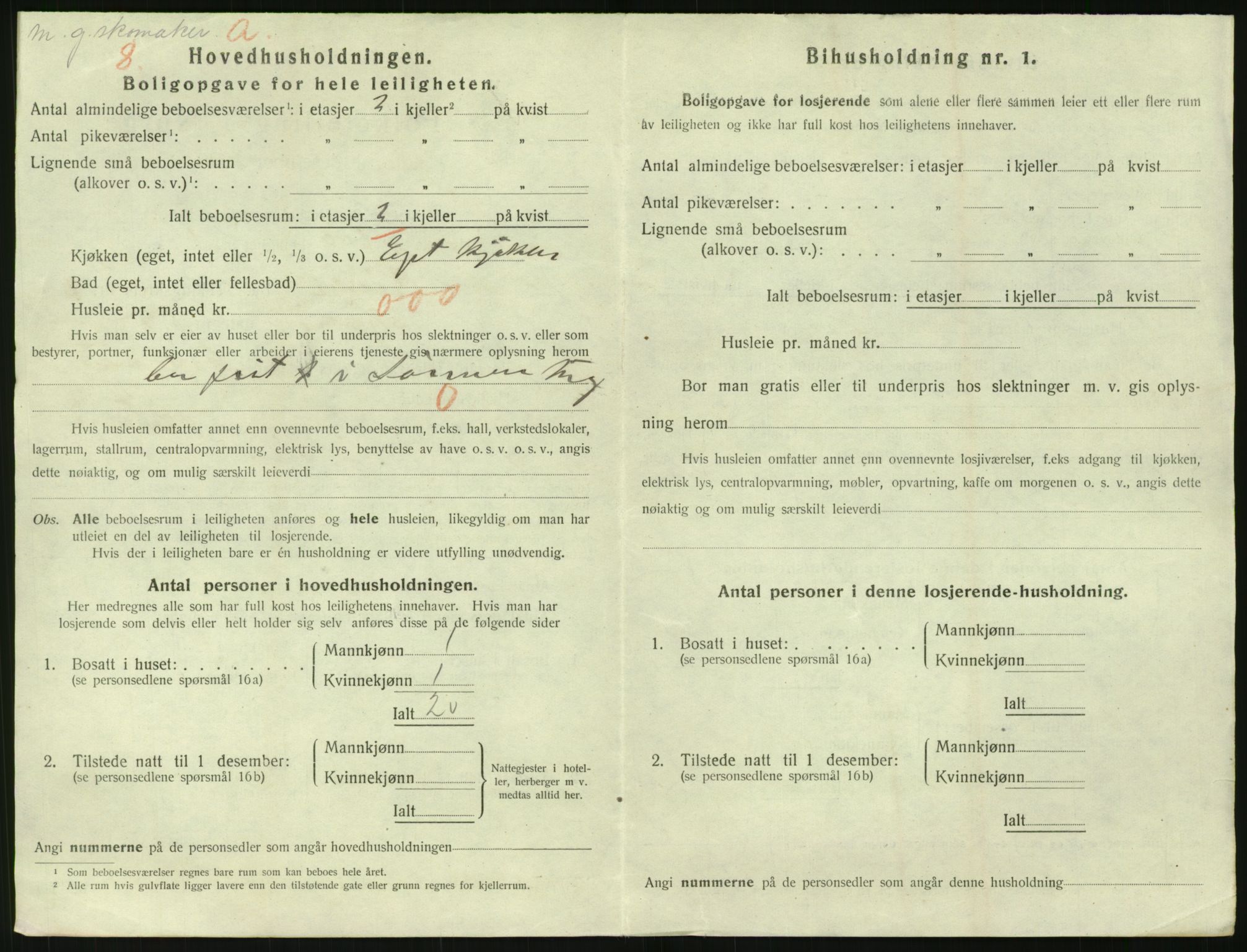 SAK, 1920 census for Risør, 1920, p. 2522