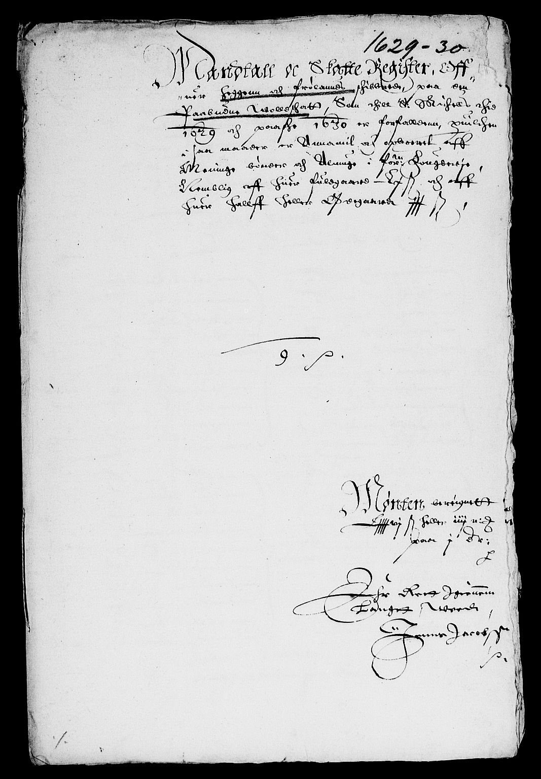 Rentekammeret inntil 1814, Reviderte regnskaper, Lensregnskaper, RA/EA-5023/R/Rb/Rba/L0097: Akershus len, 1629-1630