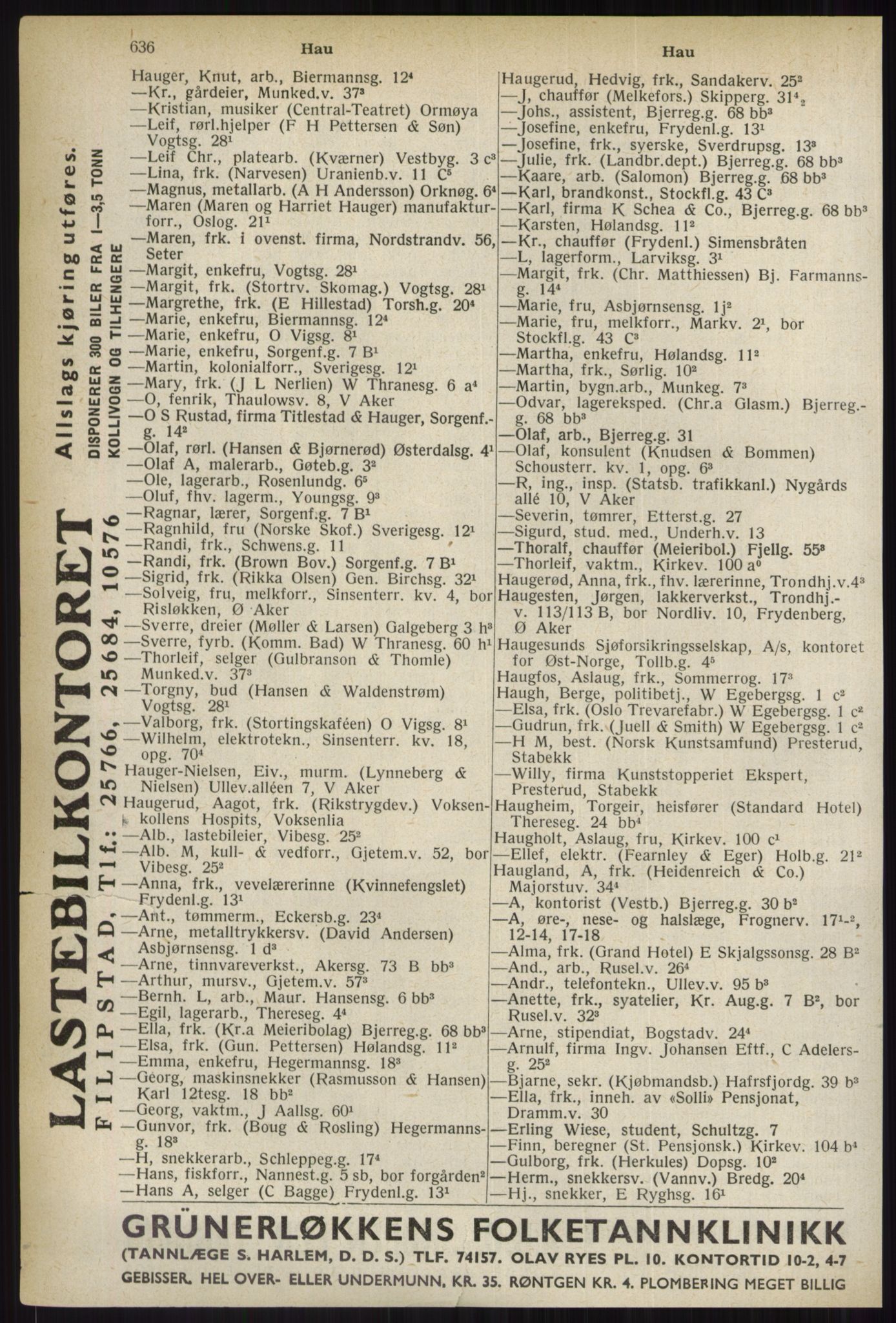 Kristiania/Oslo adressebok, PUBL/-, 1937, p. 636
