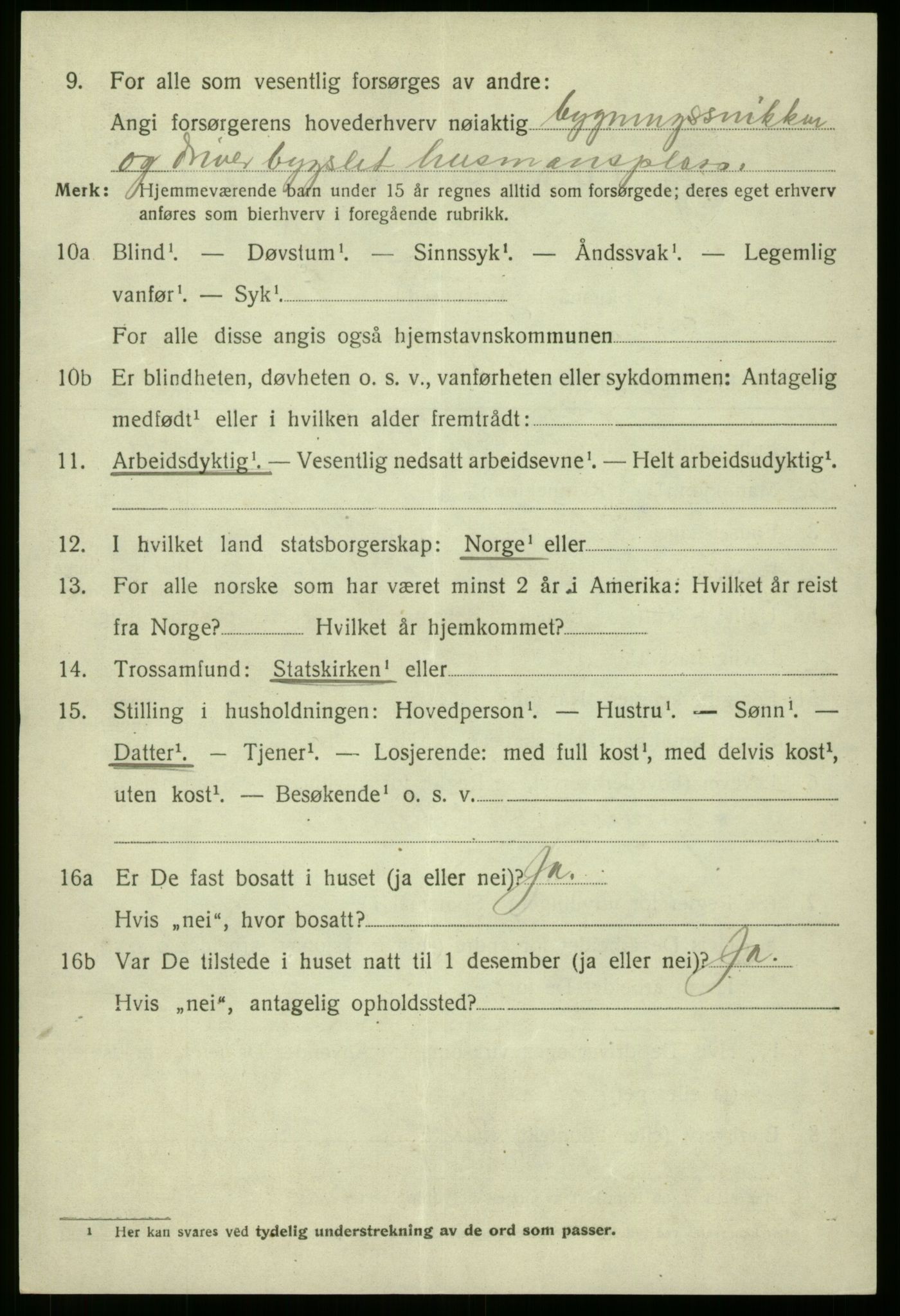 SAB, 1920 census for Eid, 1920, p. 2257