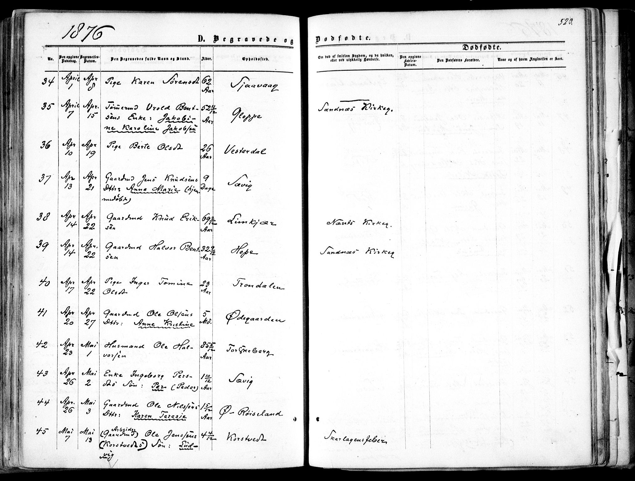 Søndeled sokneprestkontor, AV/SAK-1111-0038/F/Fa/L0003: Parish register (official) no. A 3, 1861-1879, p. 523