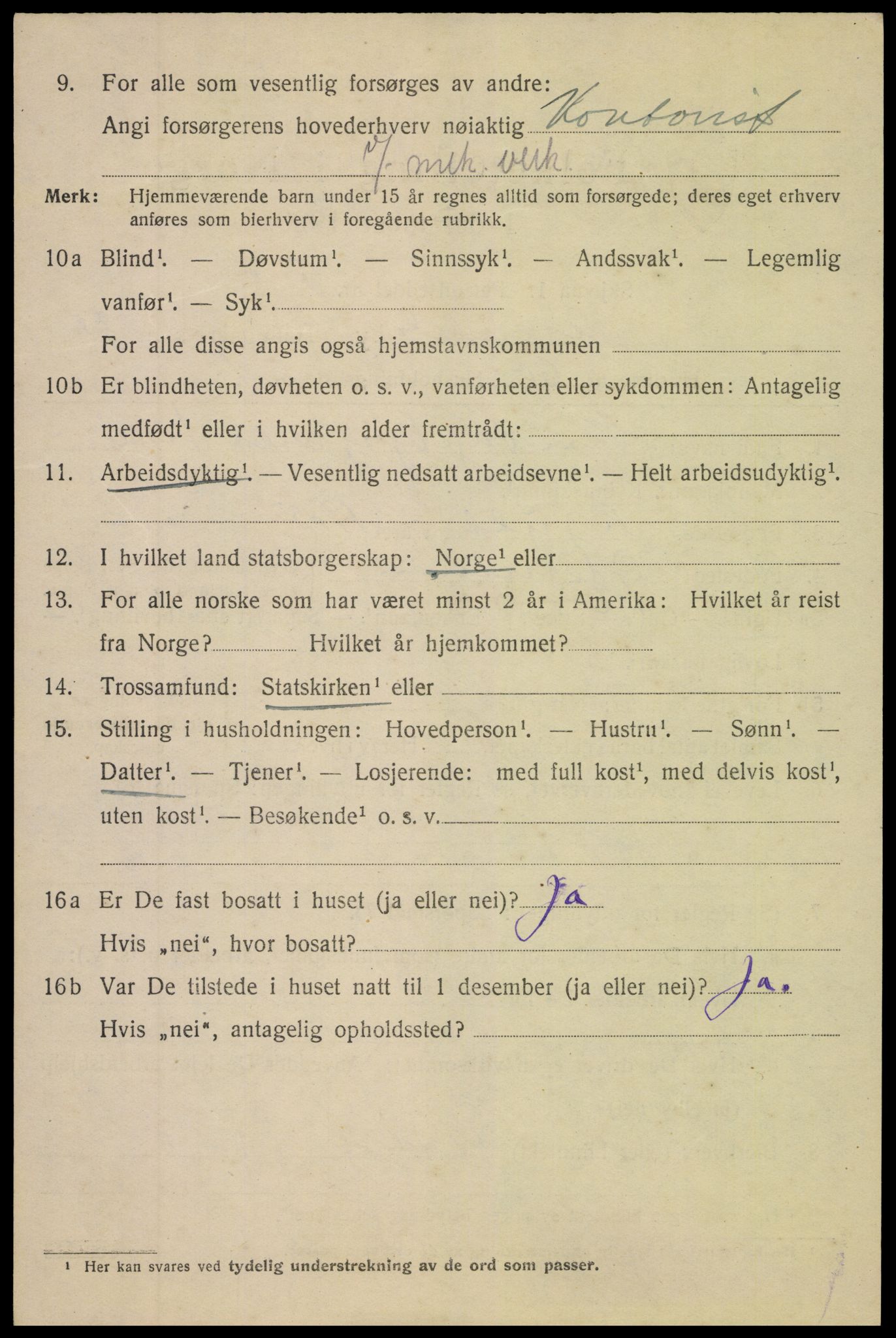 SAK, 1920 census for Arendal, 1920, p. 27501