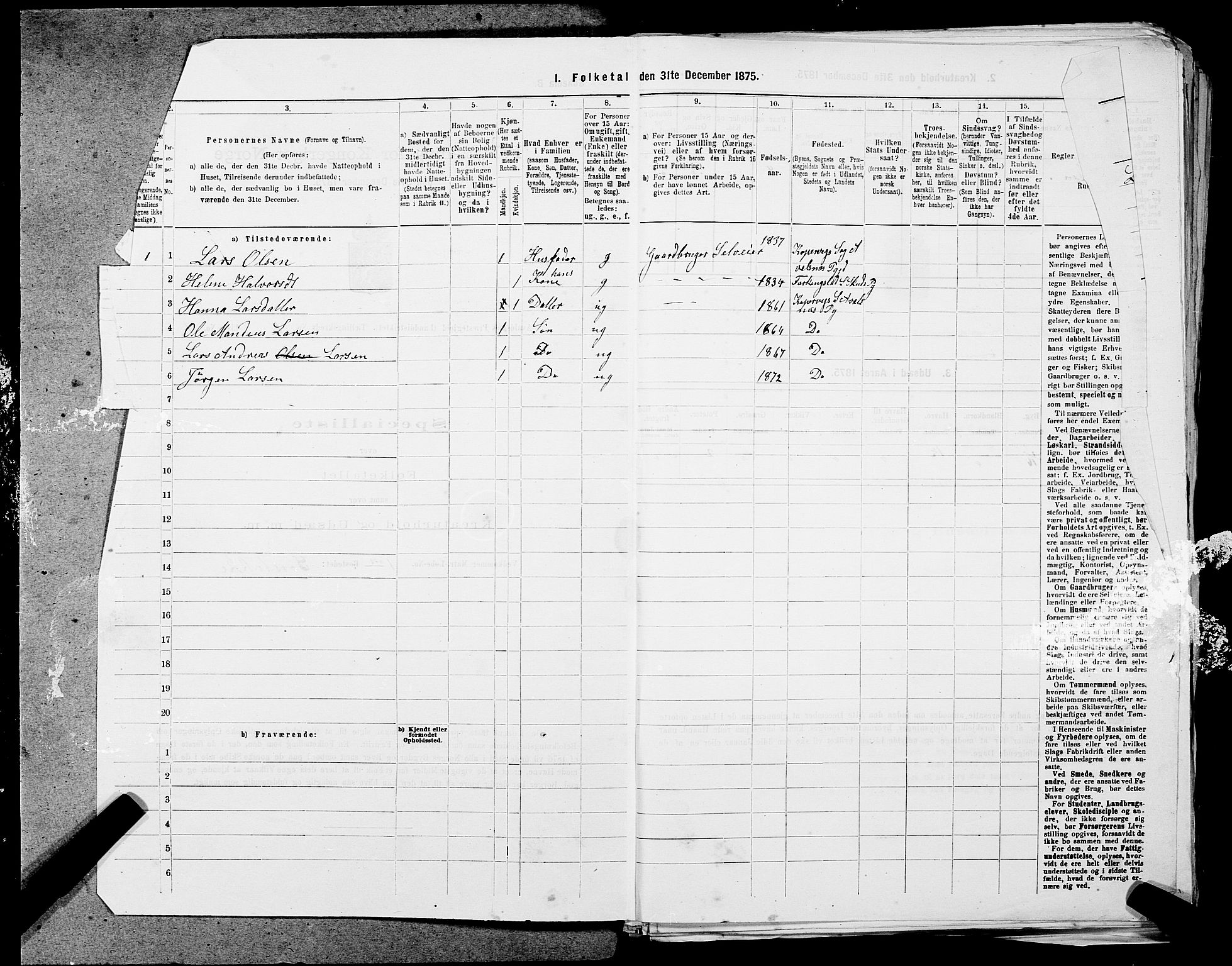 SAST, 1875 census for 1147L Avaldsnes/Avaldsnes og Kopervik, 1875, p. 69