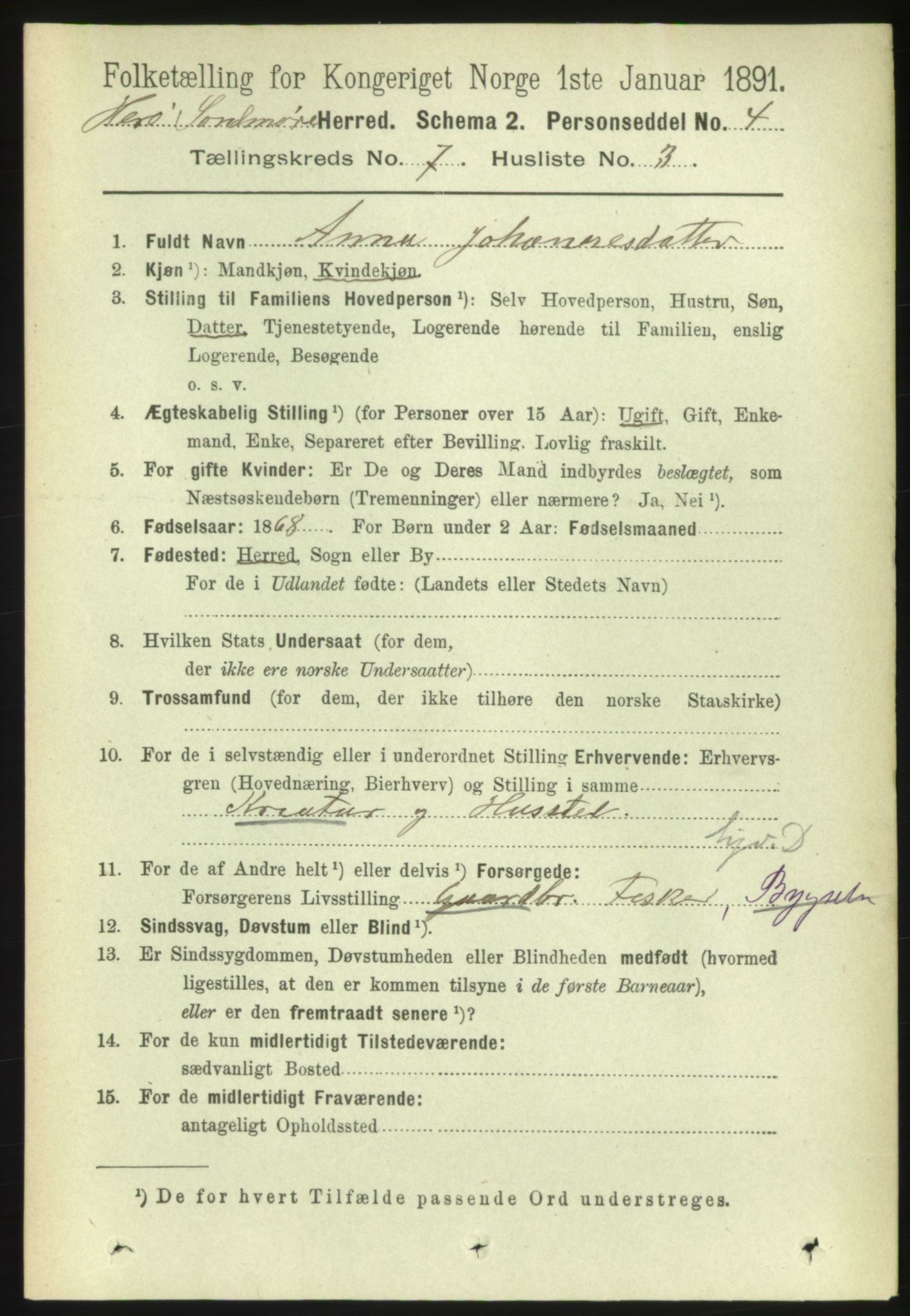 RA, 1891 census for 1515 Herøy, 1891, p. 2934