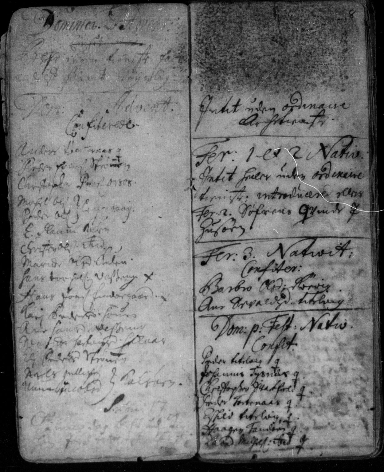 Ministerialprotokoller, klokkerbøker og fødselsregistre - Nordland, SAT/A-1459/859/L0840: Parish register (official) no. 859A00, 1708-1738, p. 8